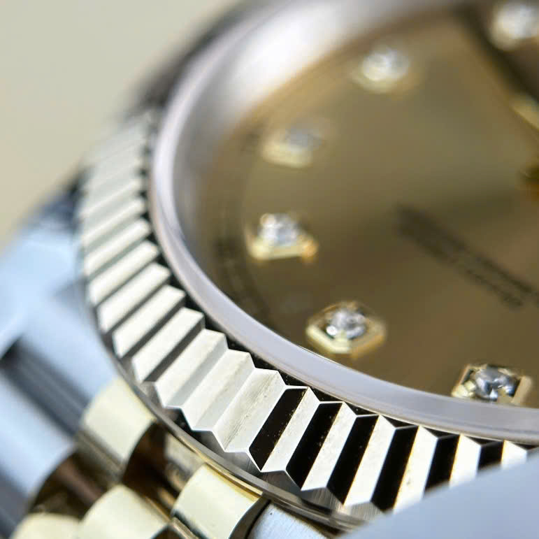 Rolex DateJust Gold Wrapped Replica Watch Champagne Dial GM Factory 41mm - Top club