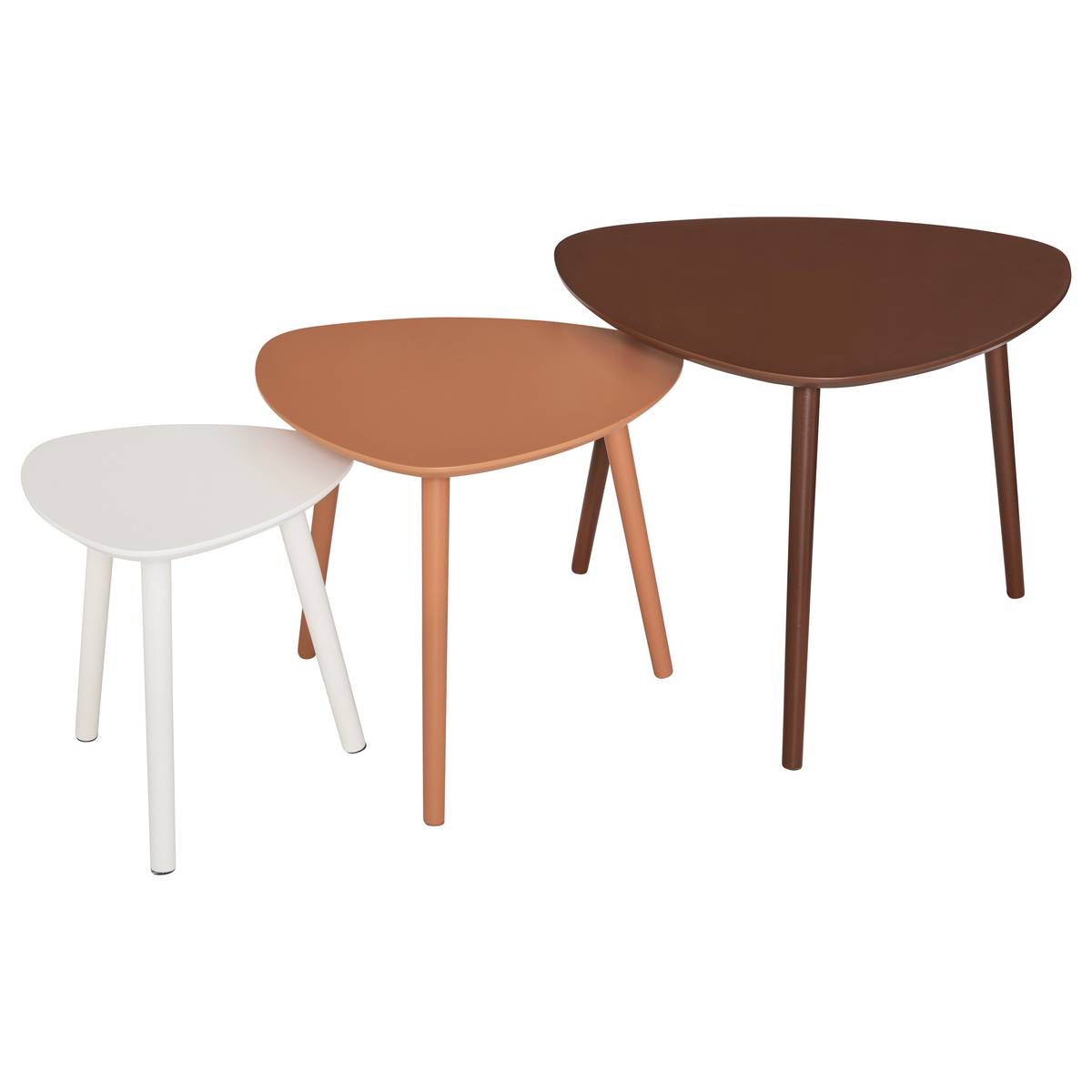 "Mileo" Nesting Table Multicolor, L.34/46/60 cm