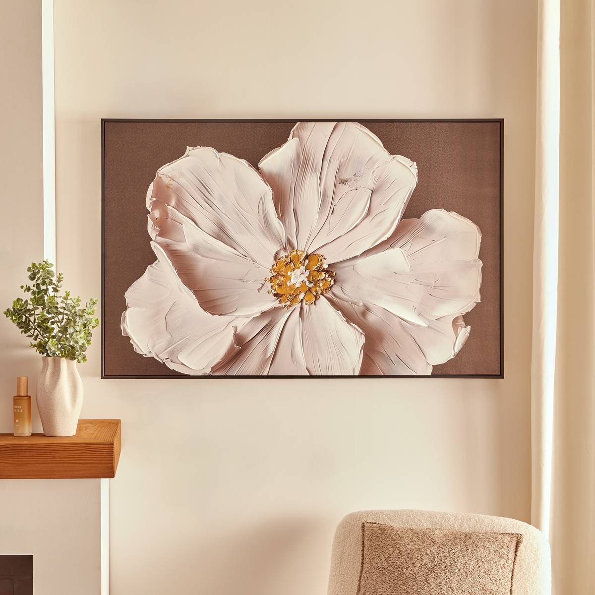 Framed Painting "Mao" Black & White, 116x75 cm