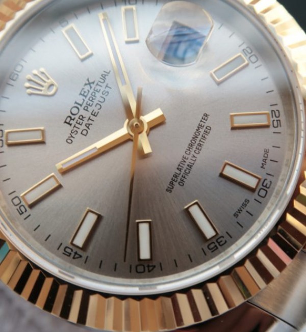 Replica Rolex DateJust II 41mm SS/YG Silver Dial Stick Marker SS/YG Bracelet A2824 - Elite Watch Atelier