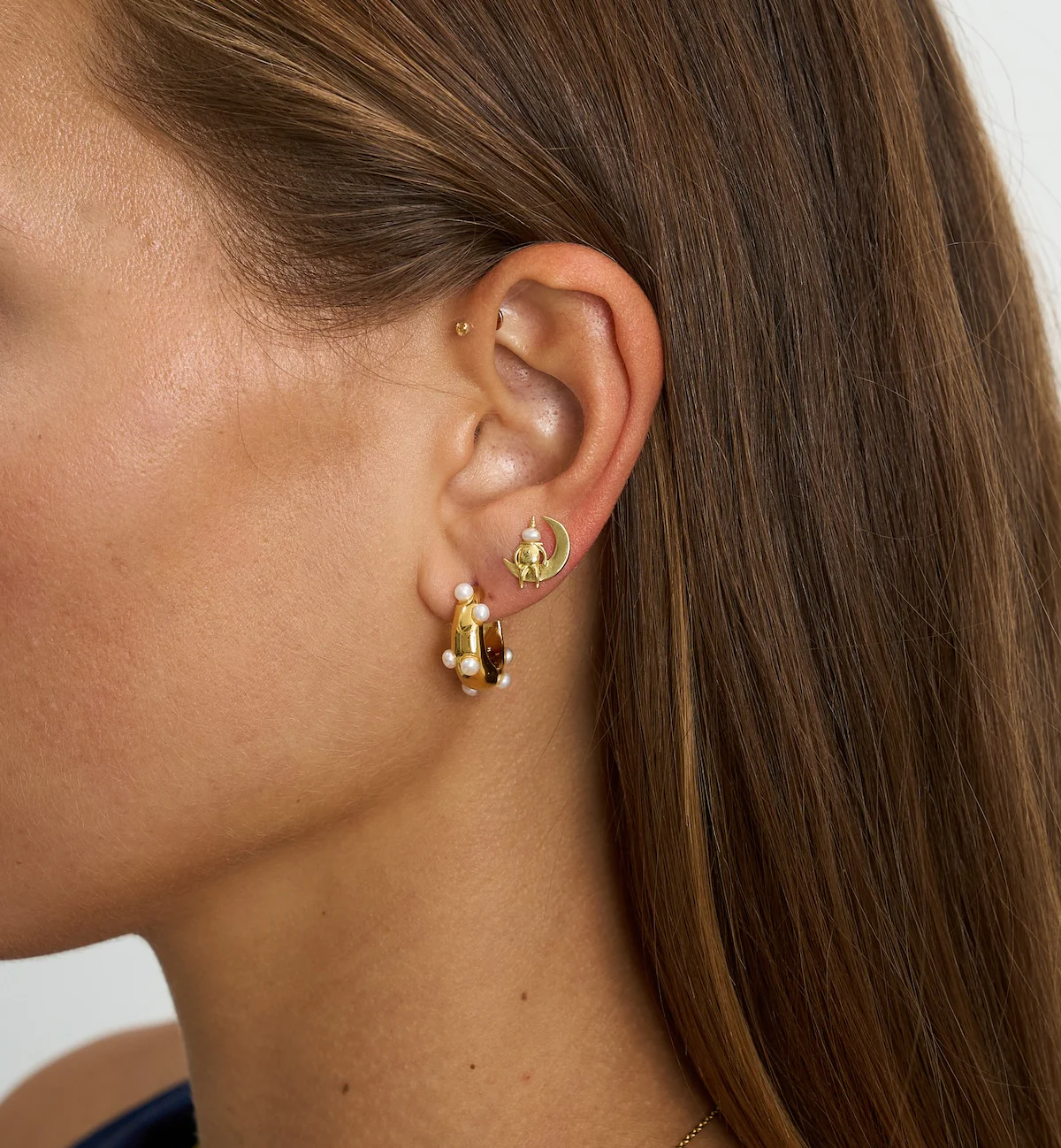 Small Ovation Hoop Earrings