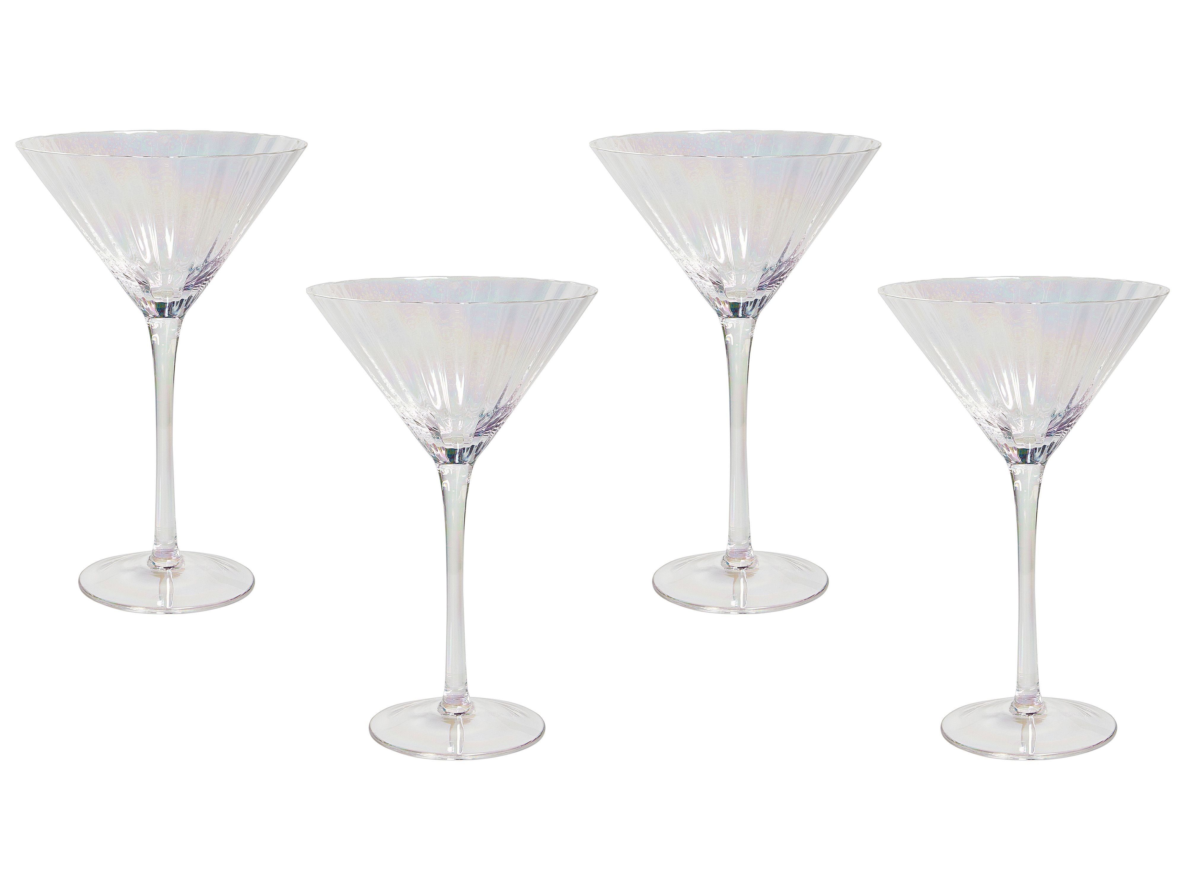 Set of 4 Martini Glasses MORGANITE 220 ml Transparent