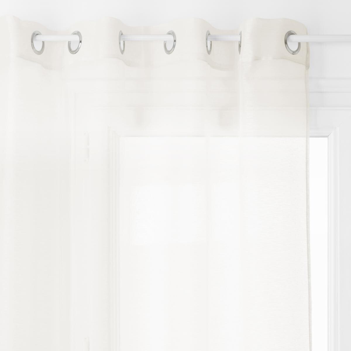 Sheer curtain "Moly" Ivory white, 135x240 cm
