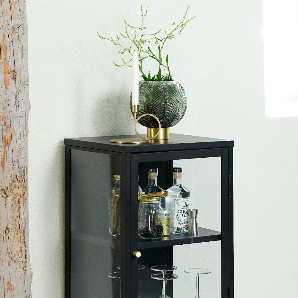 Blokker Fort Vitrinekast - H 85 cm - Zwart