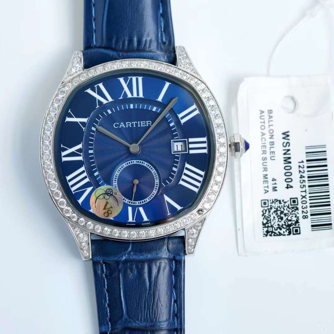 Cartier - Drive de Cartier white gold and diamonds - 40mm(1:1 replica) - Top club