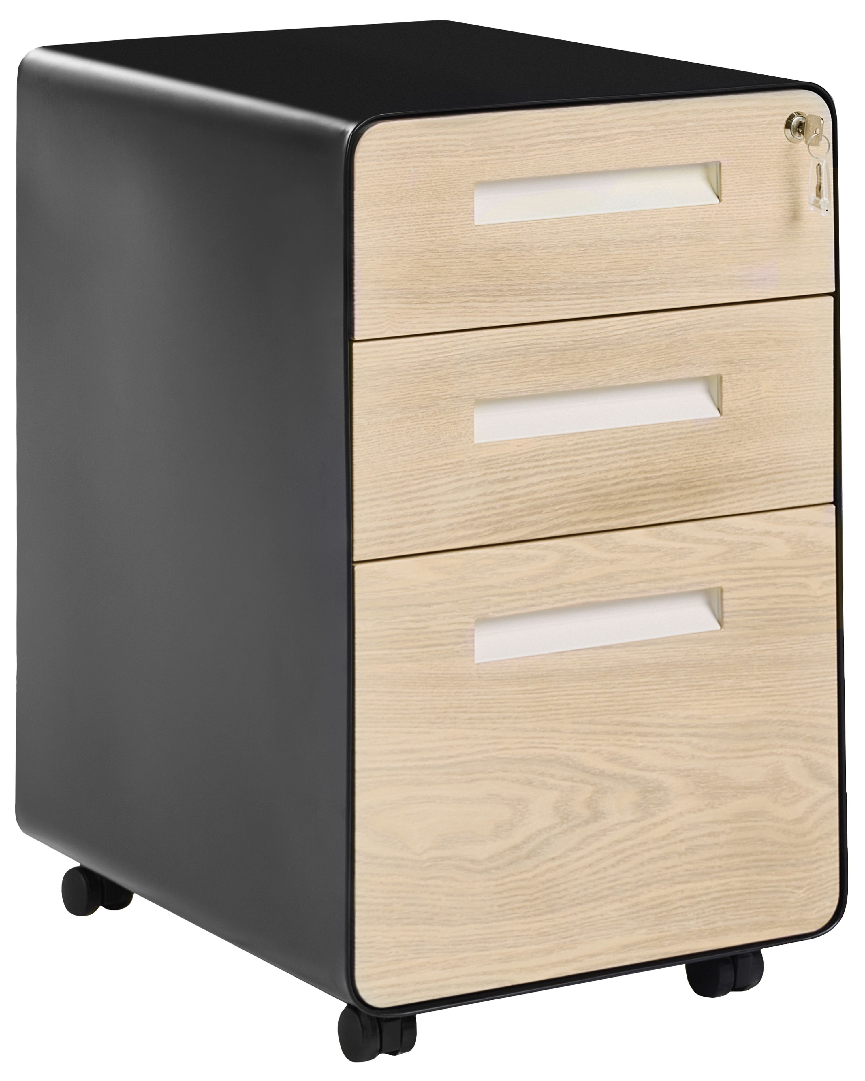 Storage Unit LARCO Black/ Light Brown