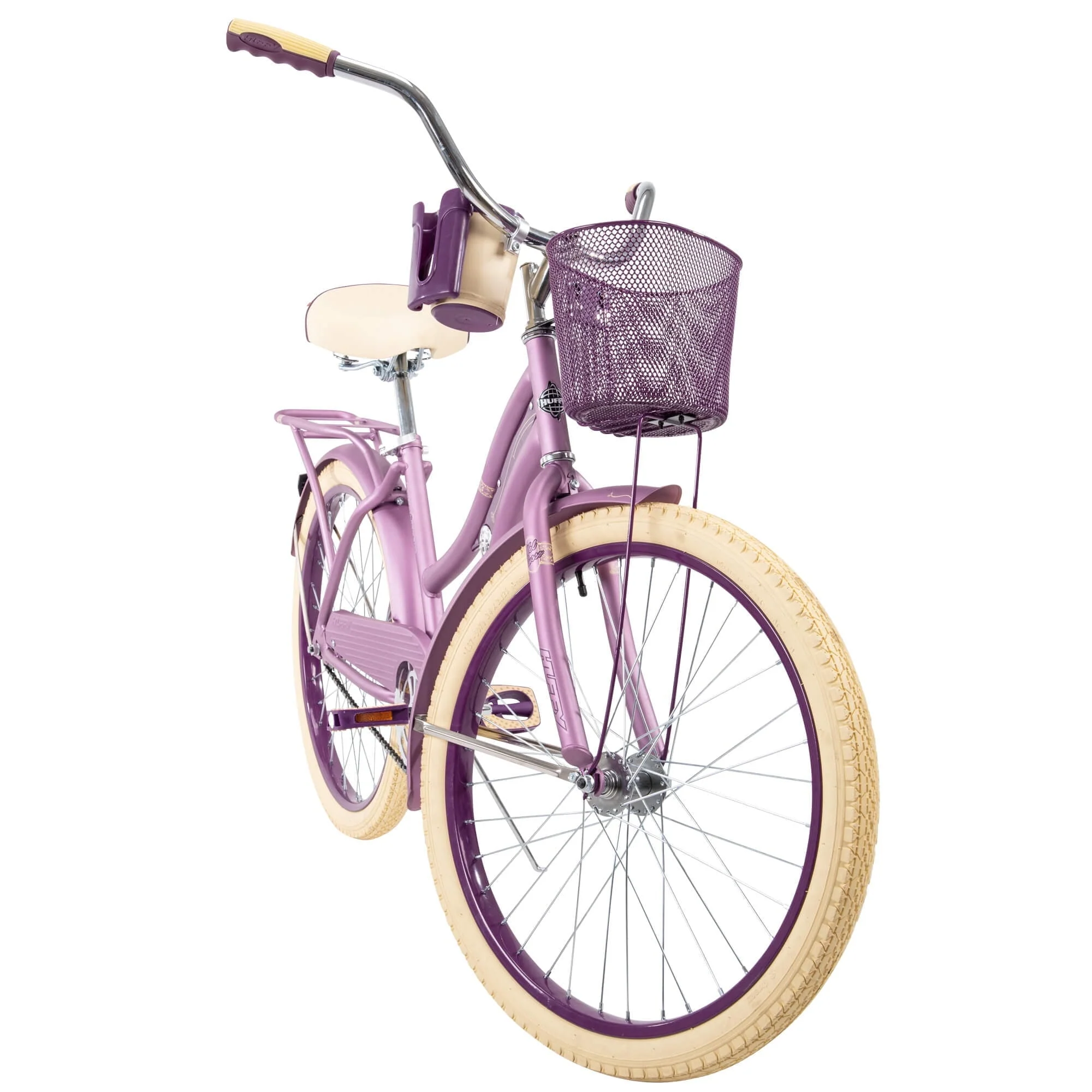 24" Nel Lusso Girls' Cruiser Bike, Purple Satin - Image 11
