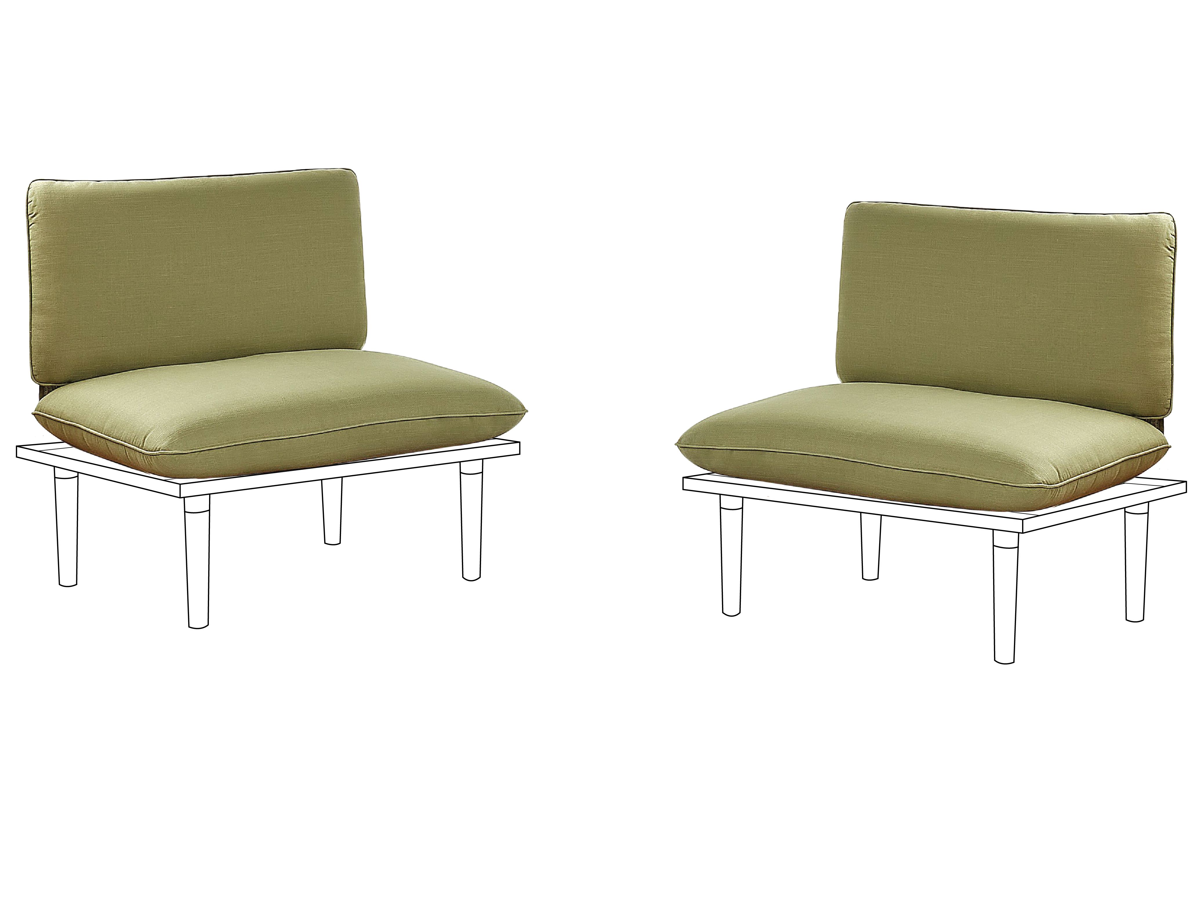 Outdoor Cushion Cover Set FRASCATI Olive Green