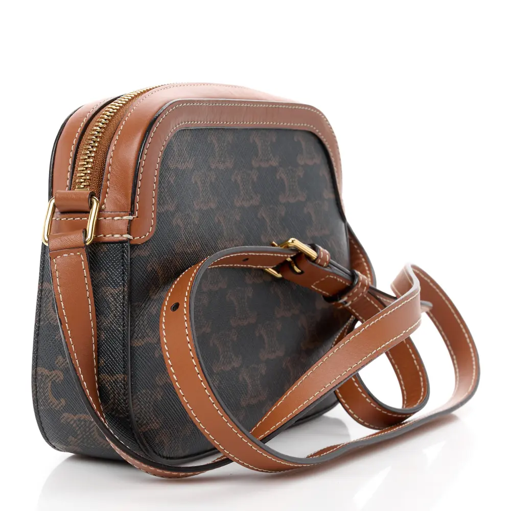 High-Quality Celine Tan Triomphe Replica Handbag – Gold Hardware1:1High-quality replica