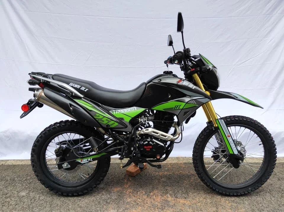 RPS Hawk DLX 250 cc EFI Fuel Injection Enduro Dirtbike gas Bike Hawk EFI Deluxe Gas Motorcycle - Choose your color - Image 17