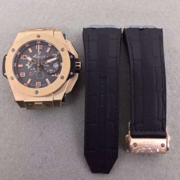 Replica Hublot Big Bang Ferrari Limited Edition RG Black Dial Black Rubber Strap A7753 - Top club