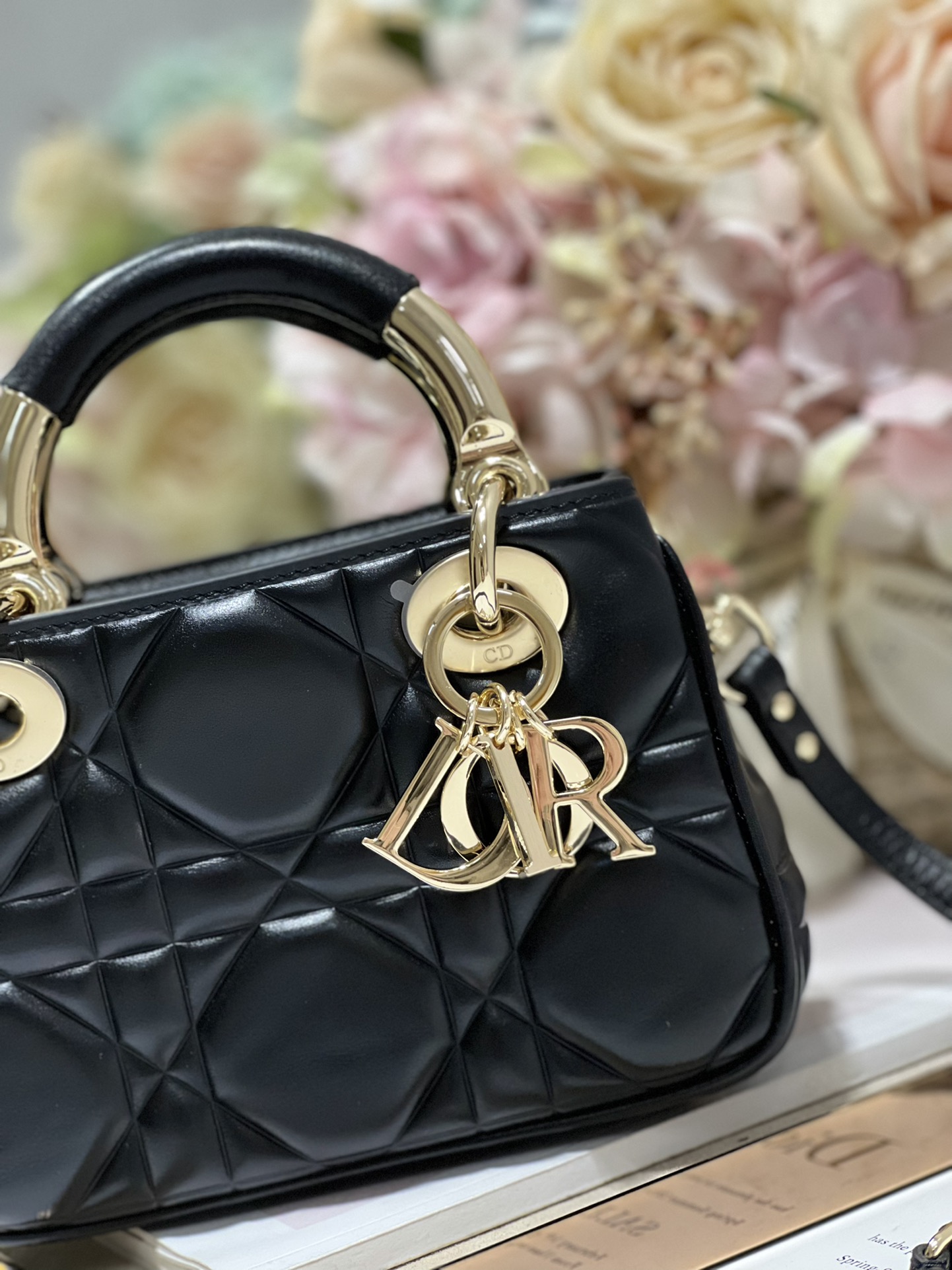 The Lady 95.22 Bag Black/White/Grey/Green For Women 7.5in/ 19cm1:1High-quality replica
