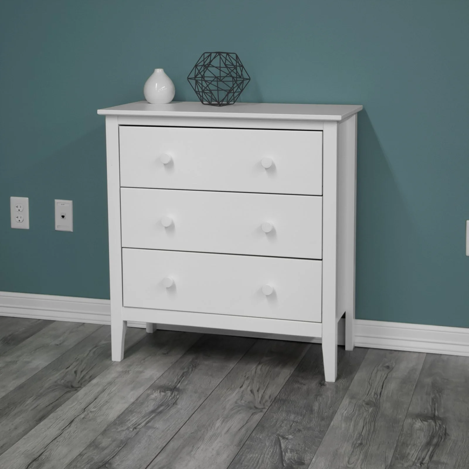 Adeptus Solid Wood Easy Pieces 4 Drawer Chest of Drawers - White - Image 30