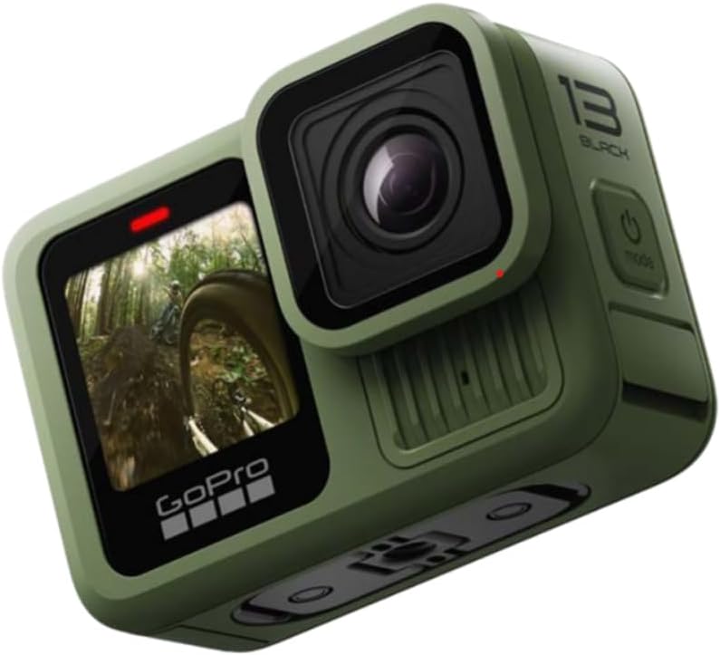 GoPro HERO13 Black in Forest Green (Limited Edition) - Waterproof Action Camera with 5.3K60 Video  27MP Photo + Compatability with HB-Series Lenses