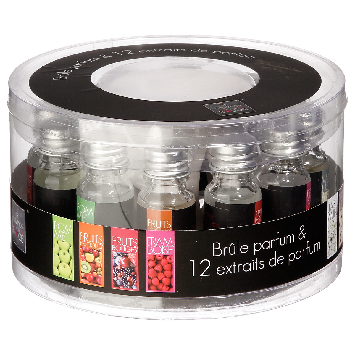 Perfume burner with 12 oils Transparent, 10ml