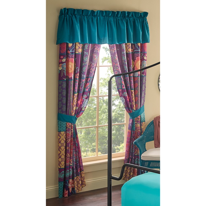 Boho Patchwork Window Treatments - MIDNIGHT VELVET CATALOG