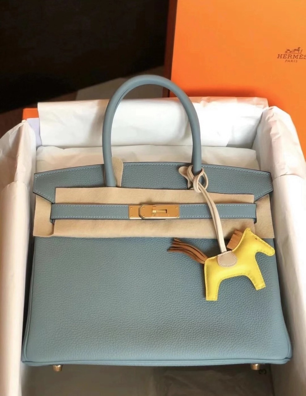 Hermes Birkin 30cm Togo Leather Gold Hardware