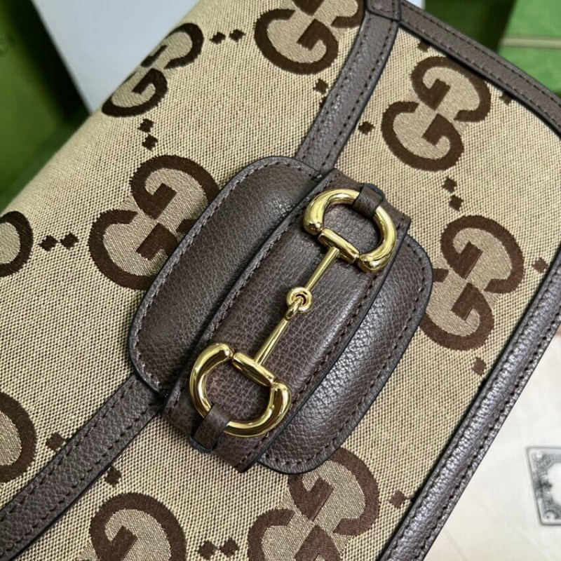 Replica Gucci Horsebit 1955 Shoulder Bag With Jumbo Gg 6022041:1High-quality replica