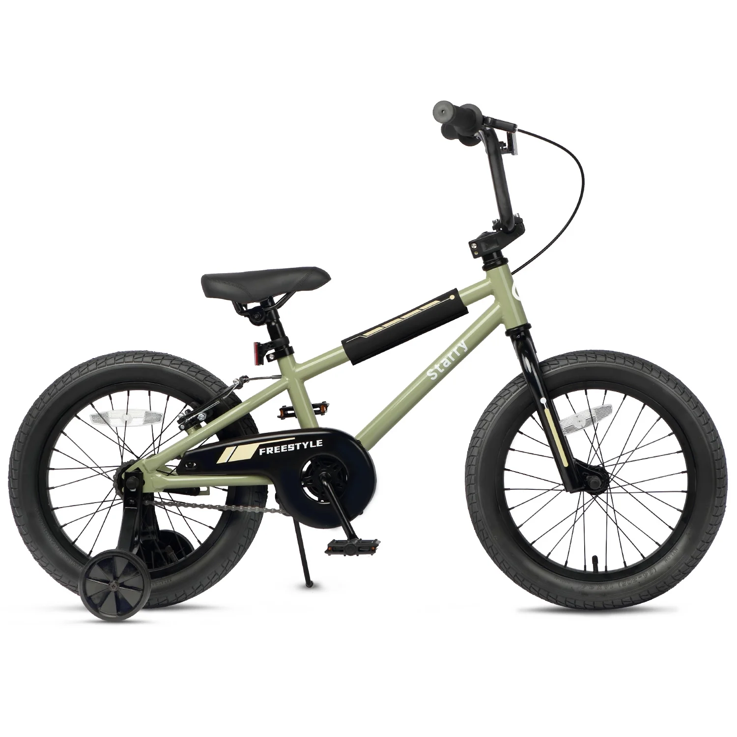 Glerc 14 Inch Little Kids Bike BMX Style Bicycle with Training Wheels Coaster Brake for 3 4 5 Years Old Boys Girls, Blue - Image 35