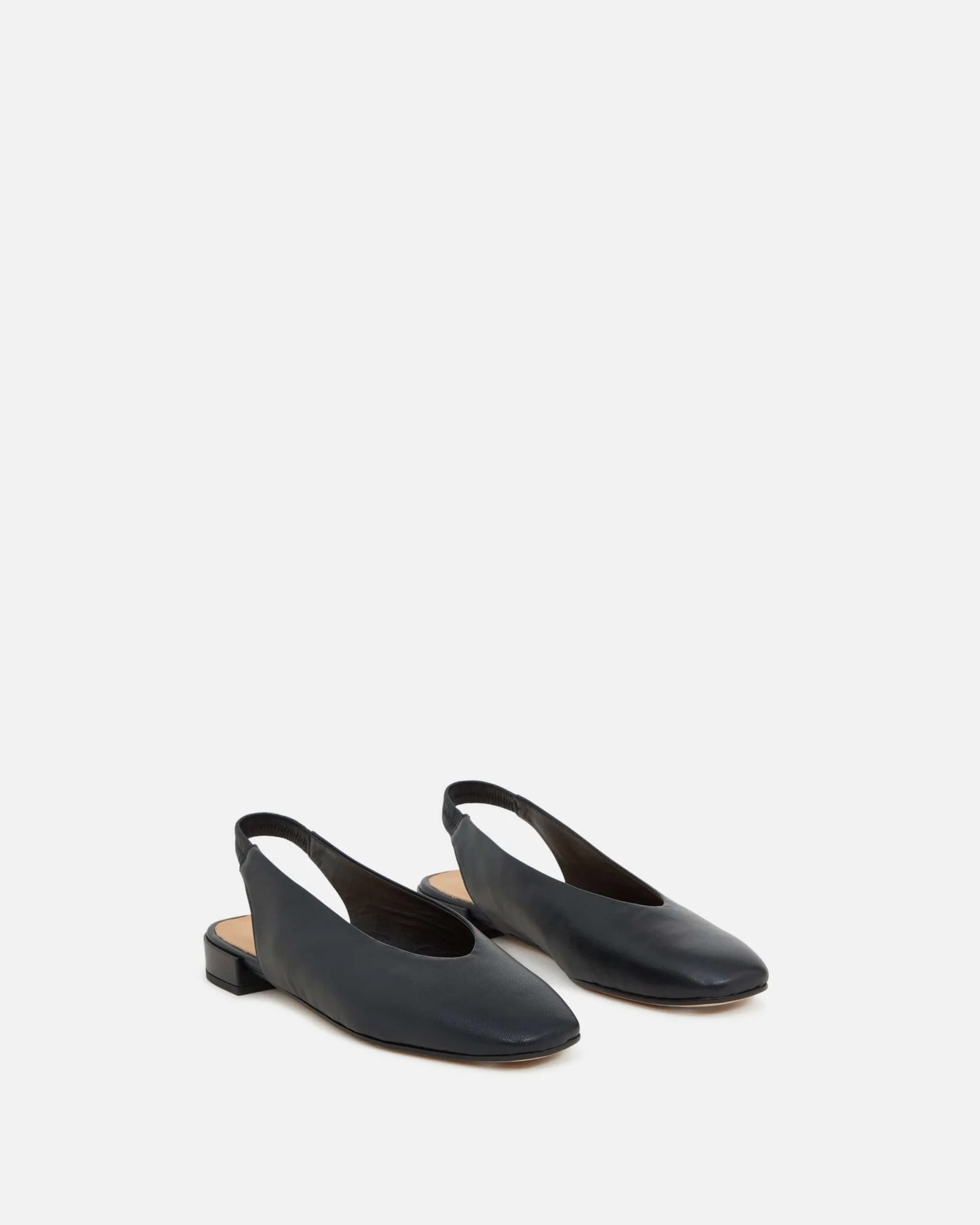 SLINGBACKS ETHENA/LIS NOIR - Ballerines en cuir ouvertes