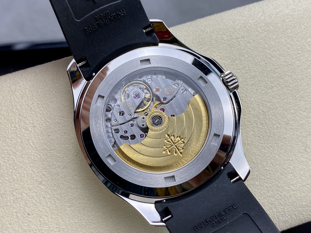 Fake Patek Philippe Replica Watch Aquanaut Date Sweep Seconds Stainless Steel Black Dial 5167A-001 3KF(1:1 replica) - Top club