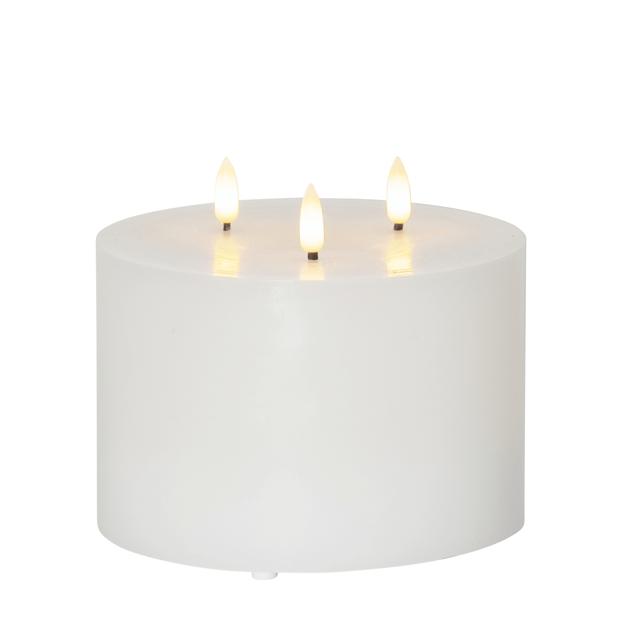 TrioLicht – Witte LED Stompkaars – Realistisch en Langdurig