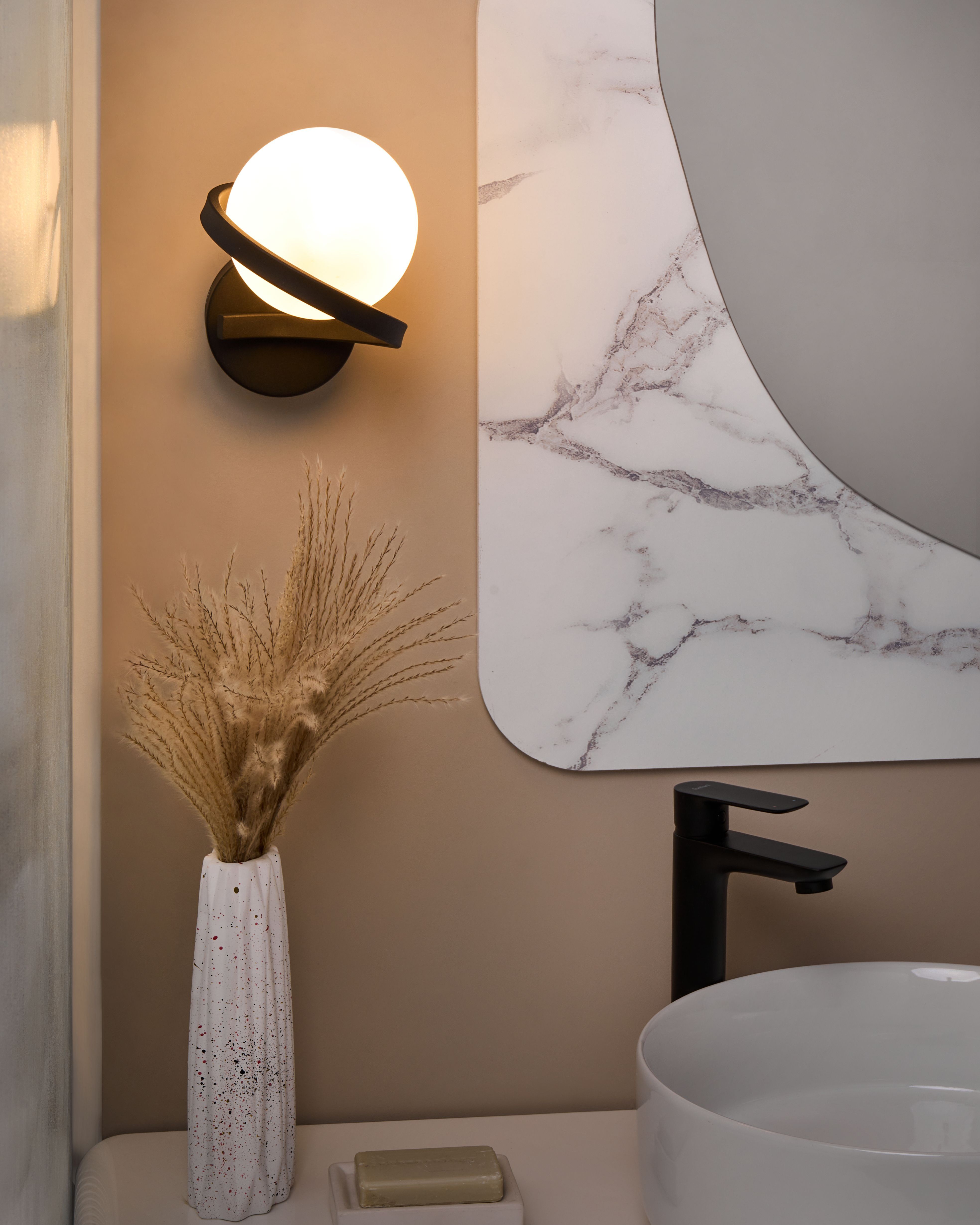 Wall Lamp COLAGNE Metal Black