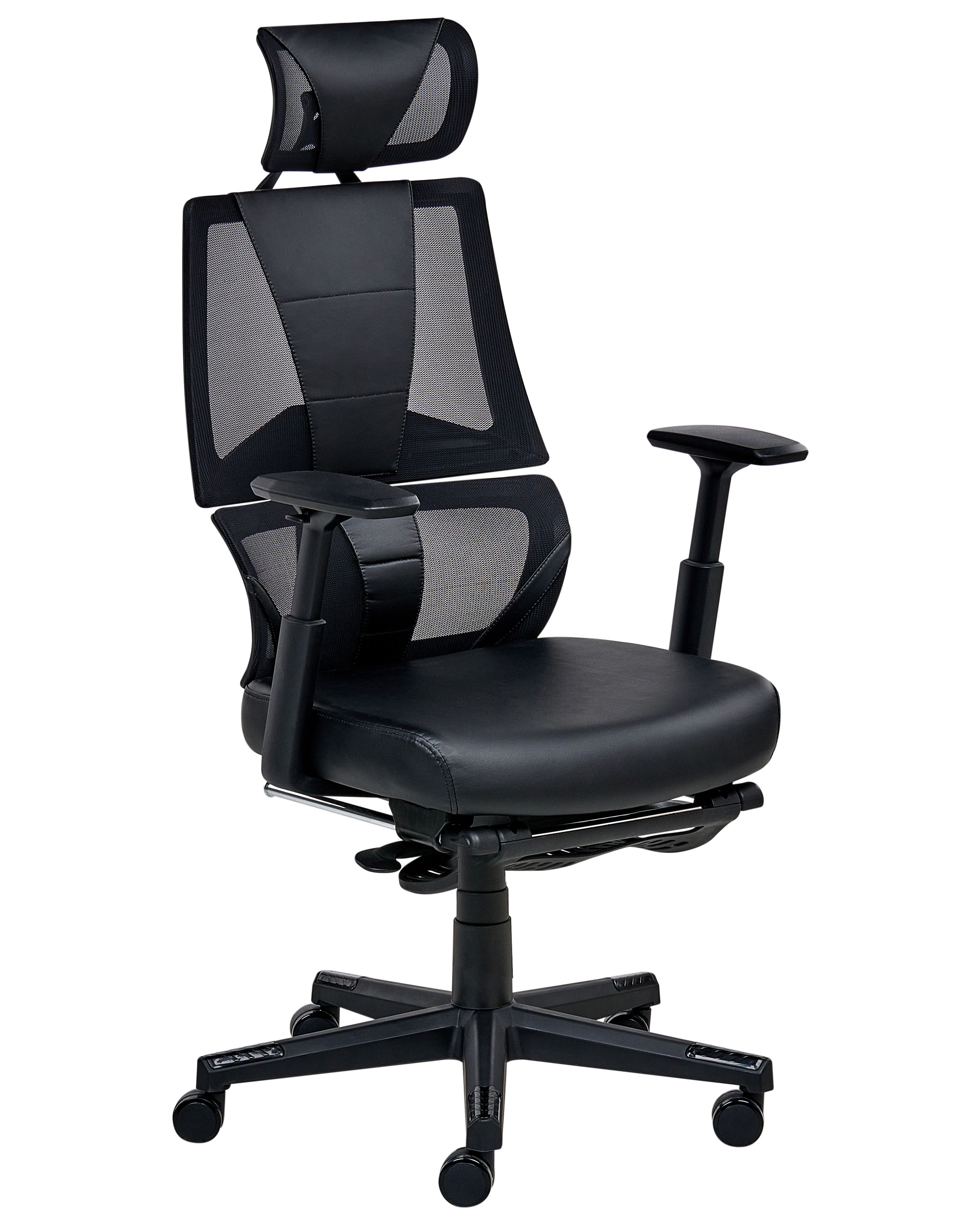 Office Chair CREATOR Faux Leather Black
