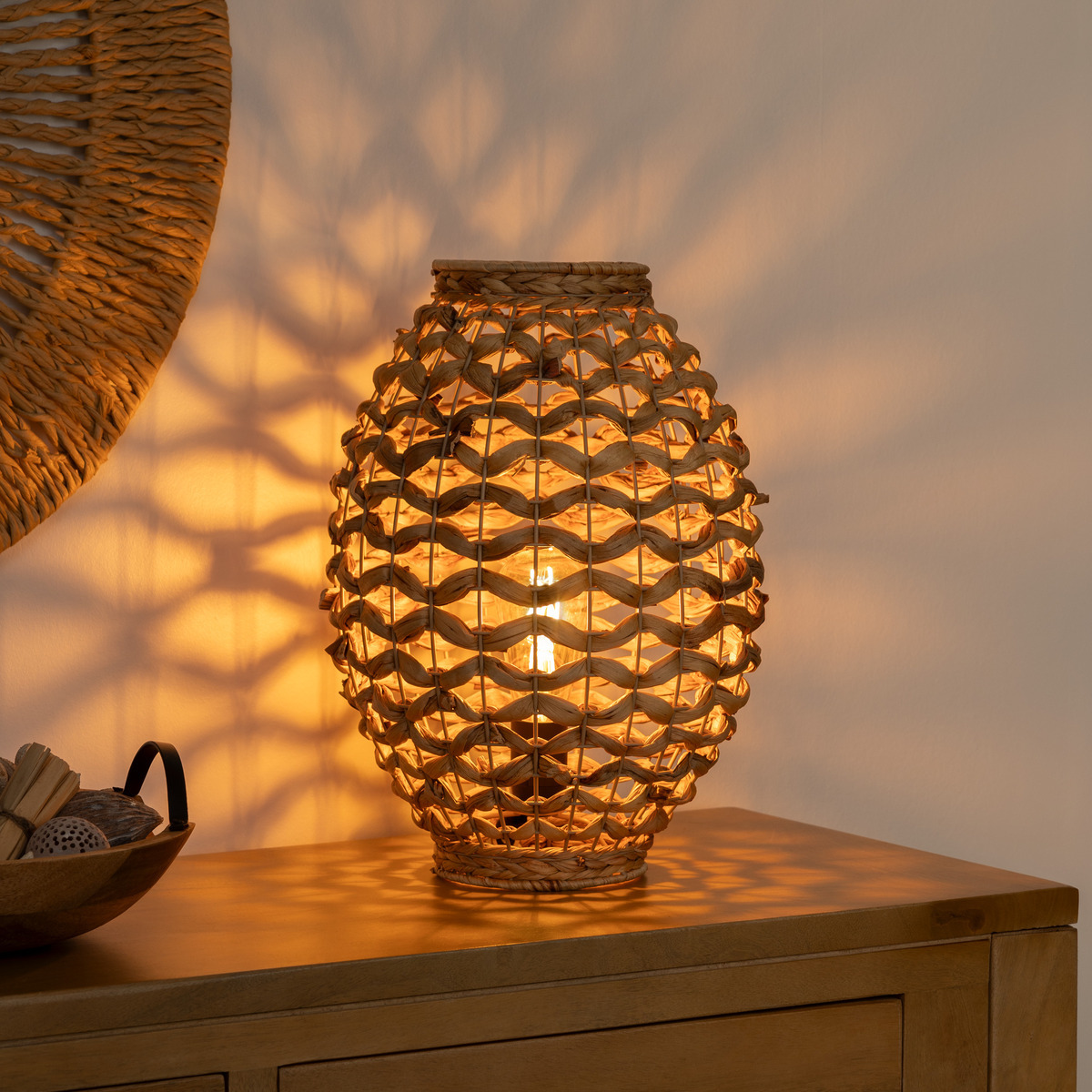 Lamp "Sand" Beige, H.40 cm