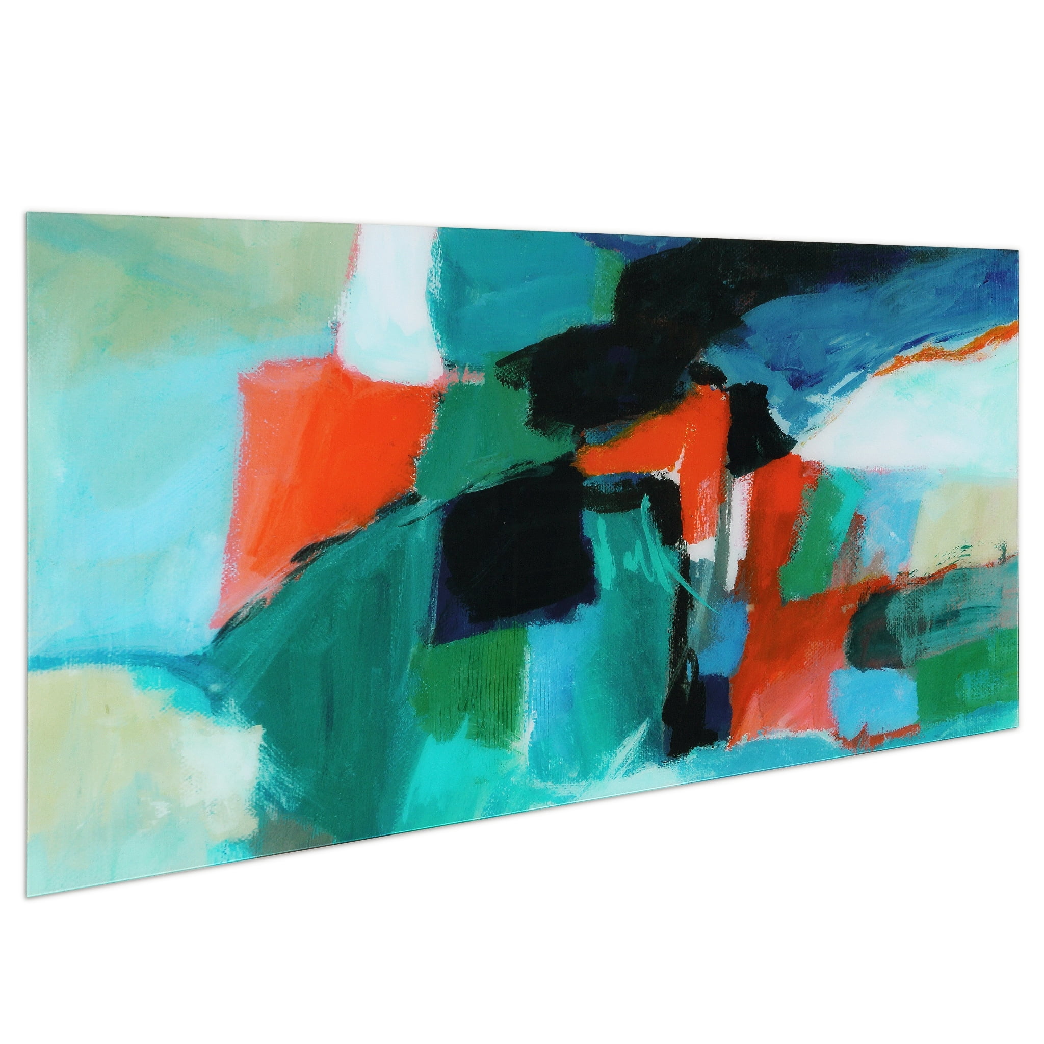 Empire Art Direct Blue Splash Frameless Free Floating Tempered Glass Panel Graphic Wall Art, 72" x 36", Ready to Hang - Image 77