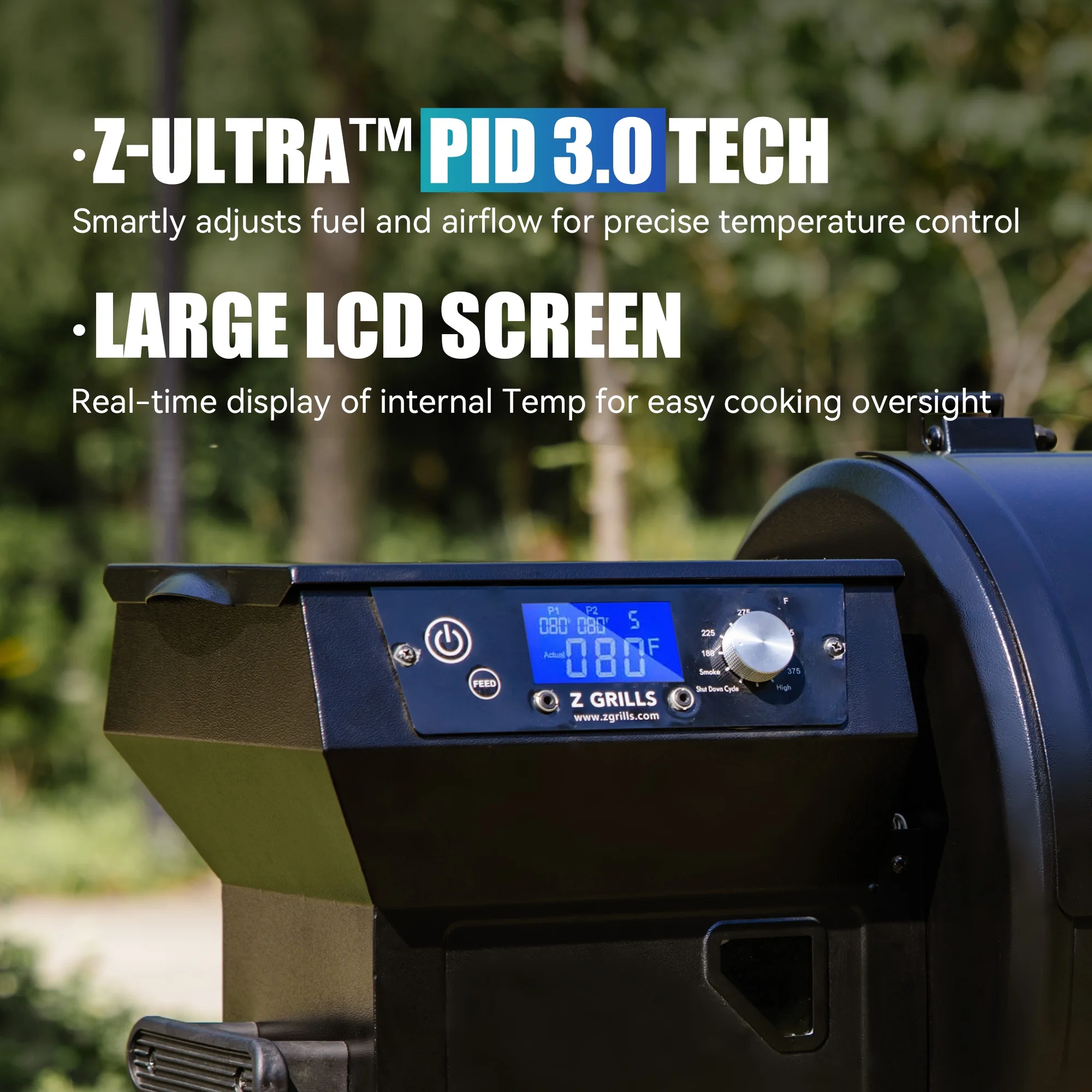 Z GRILLS 459 sq. in. Wood Pellet Grill & Smoker 450B with PID 3.0 Controller, Meat Probes, Rain Cover