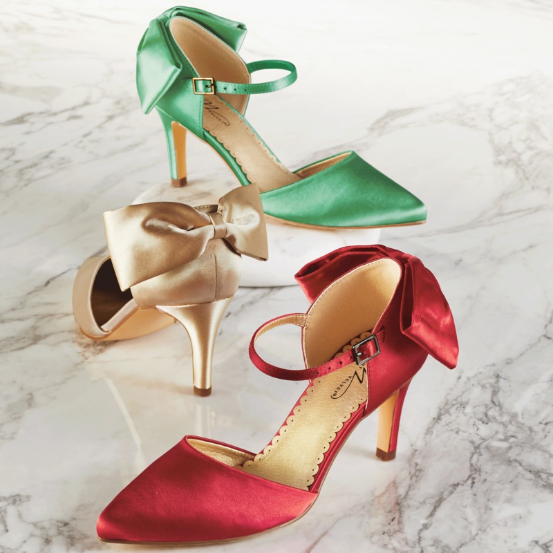 D'Orsay Bow Pump for Women with Memory Foam and 3