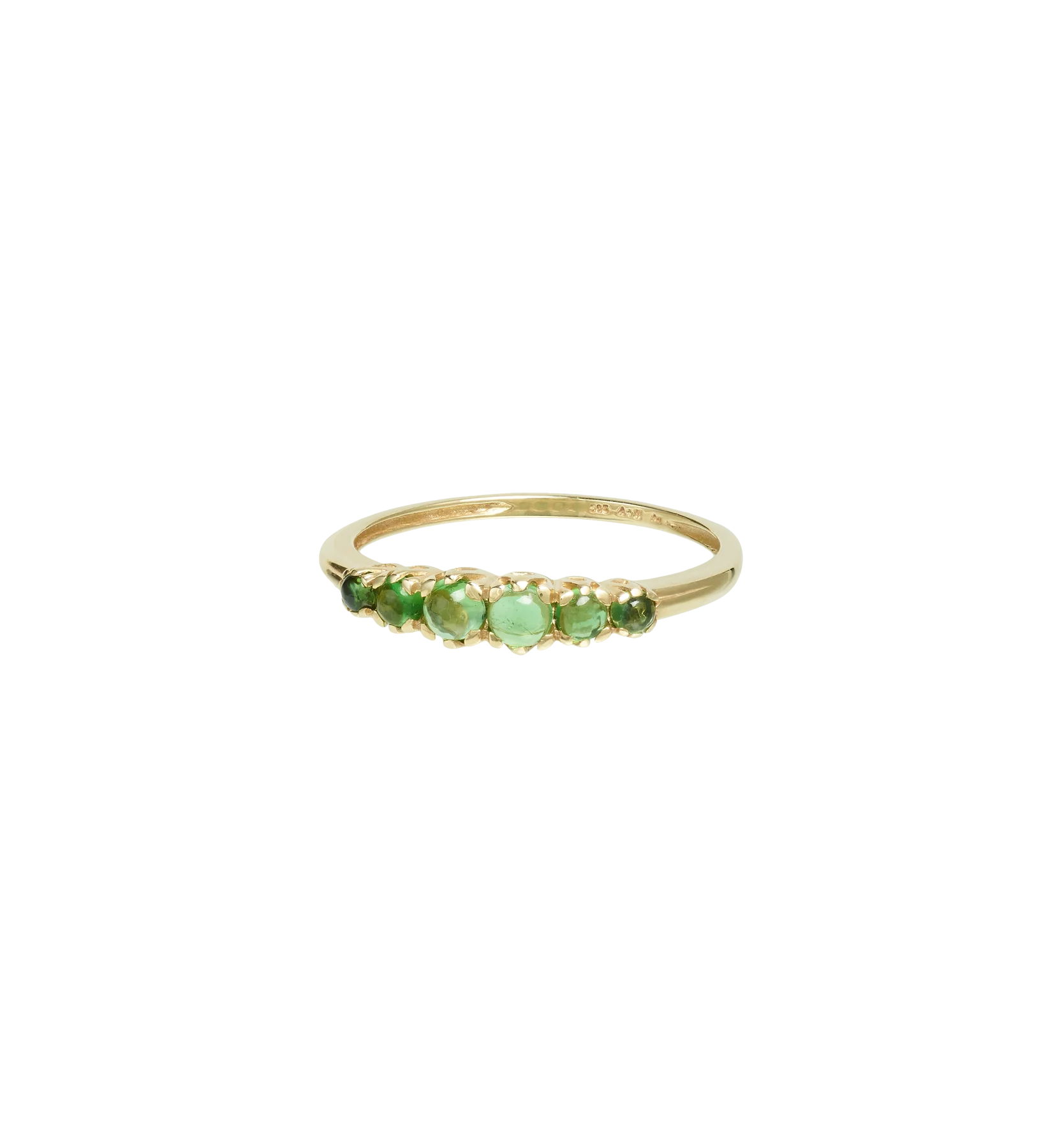 Anna Ring Green Tourmaline 9K