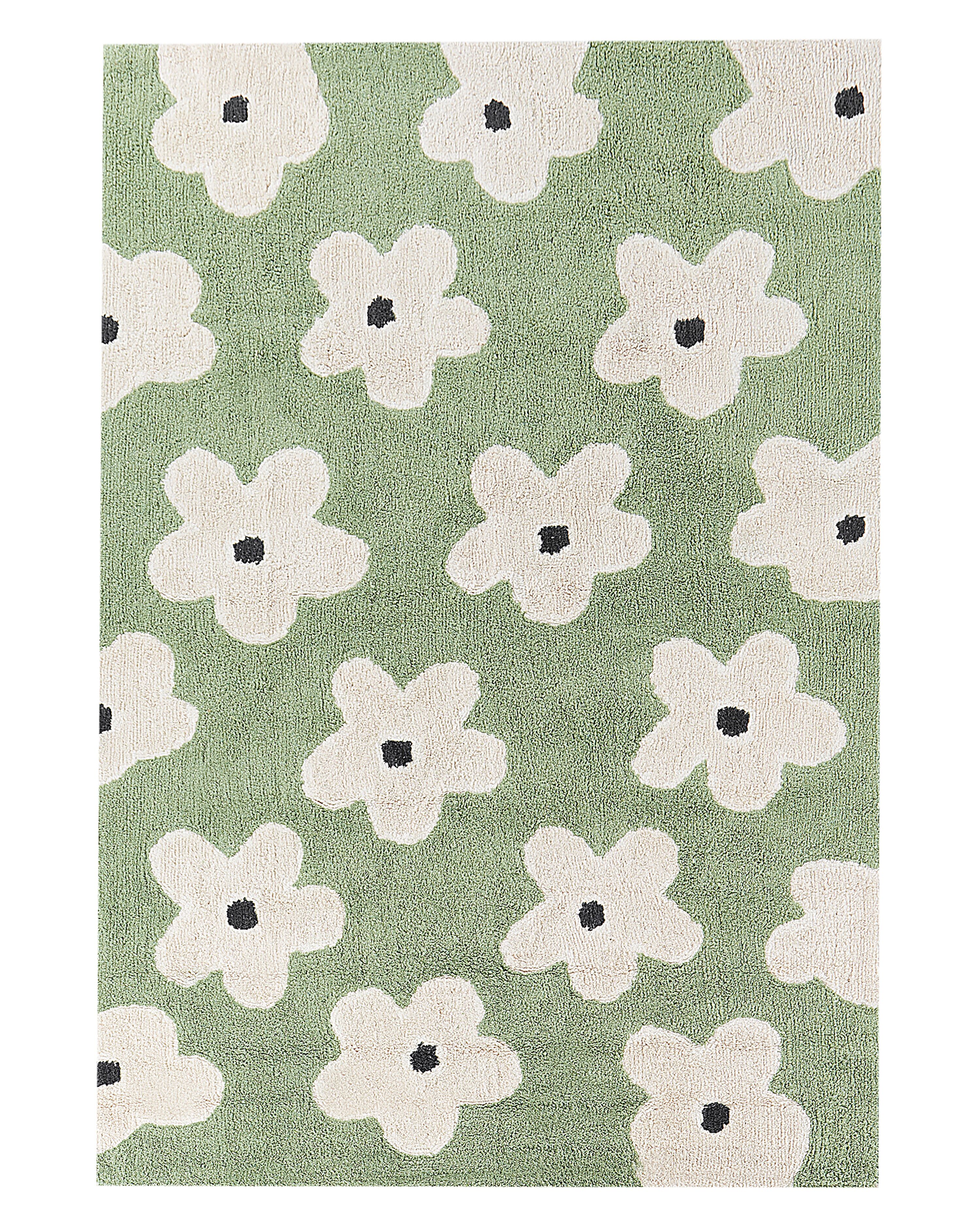 Kids Rug MOKHVA Green 140 x 200 cm Cotton
