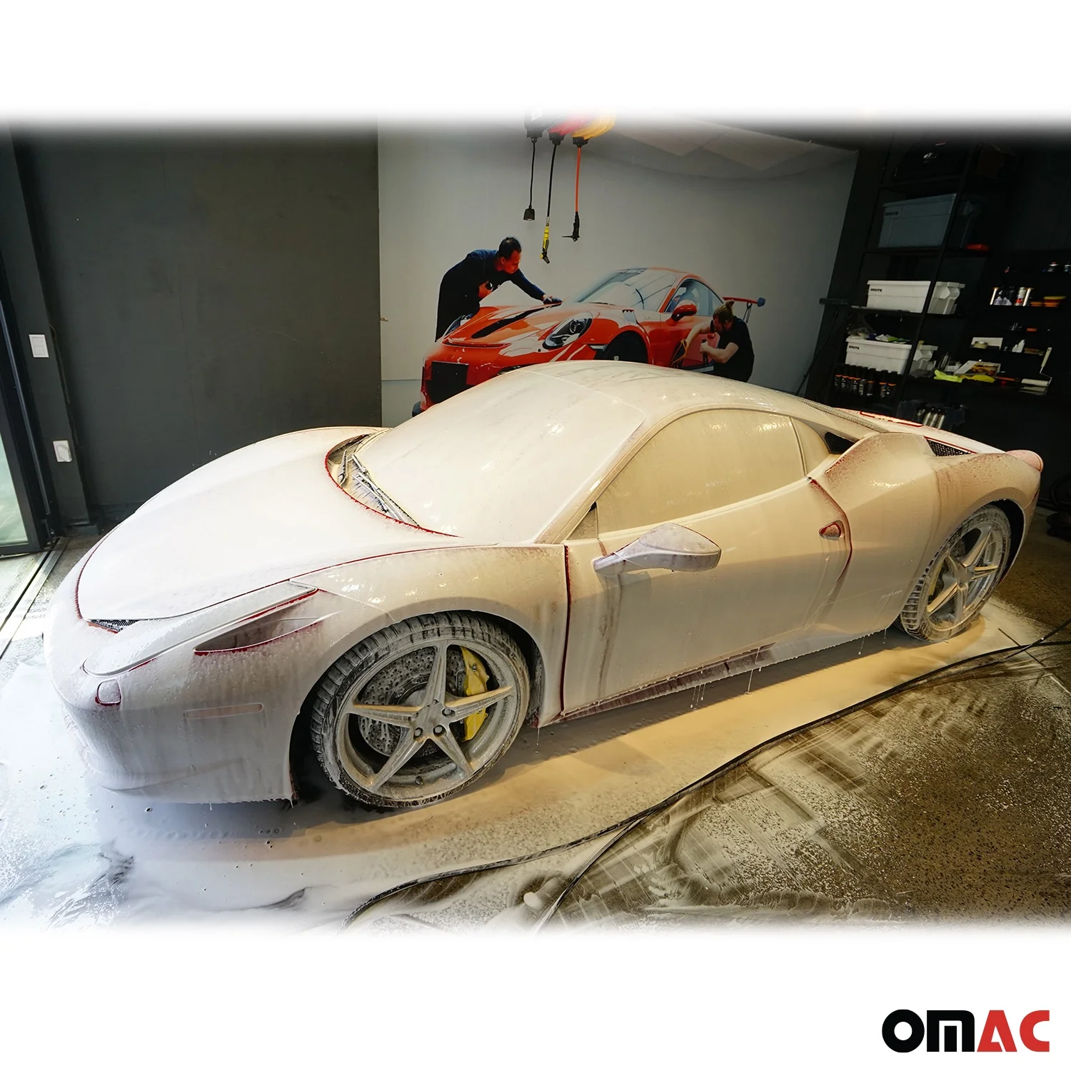 OMAC Supreme Auto Bath Car Wash Shampoo Foam Soap Car Wax Cleaning Snow Cannon Bottle