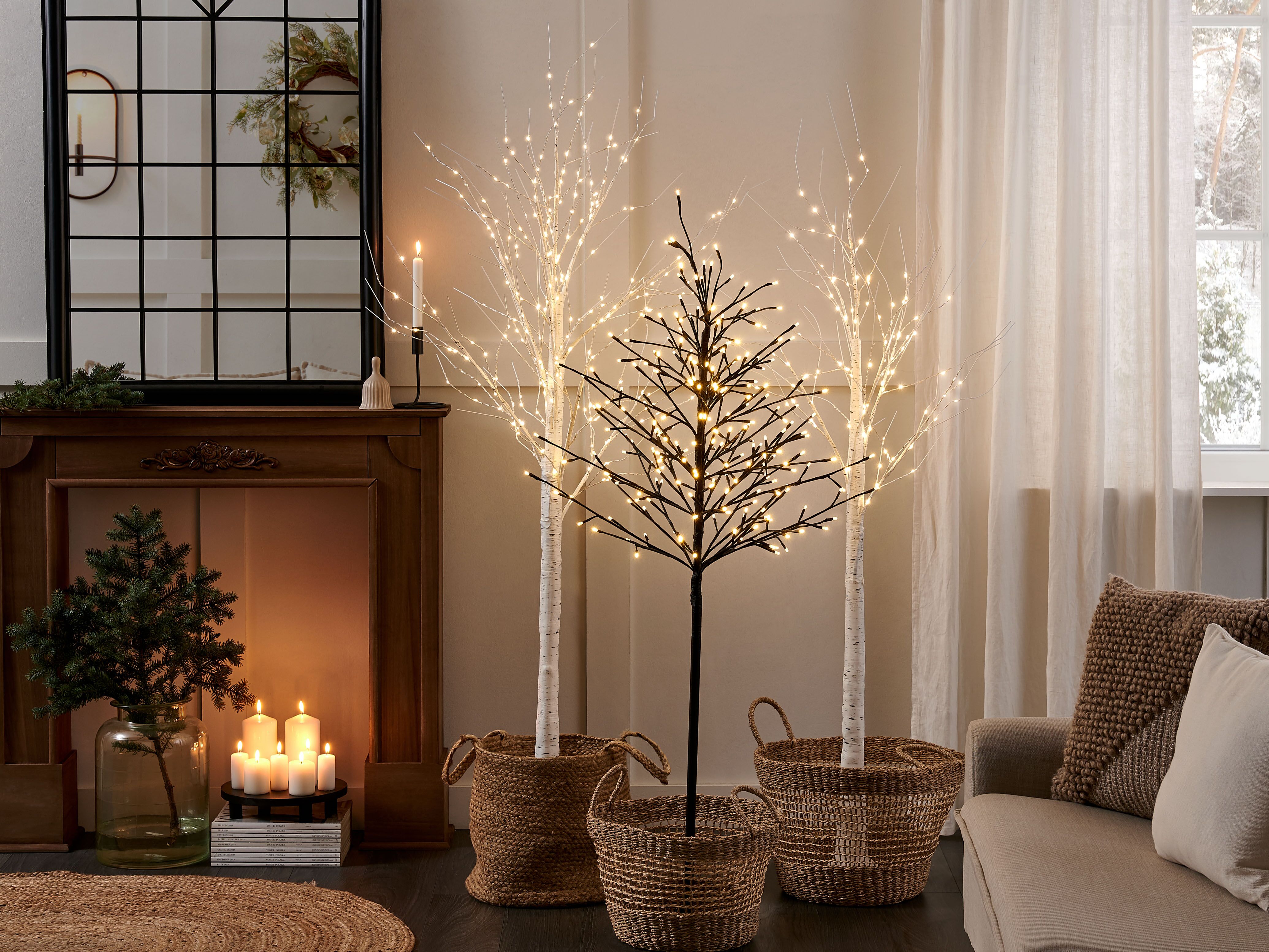 Outdoor Decoration LED LAPPI Christmas Tree 190 cm White
