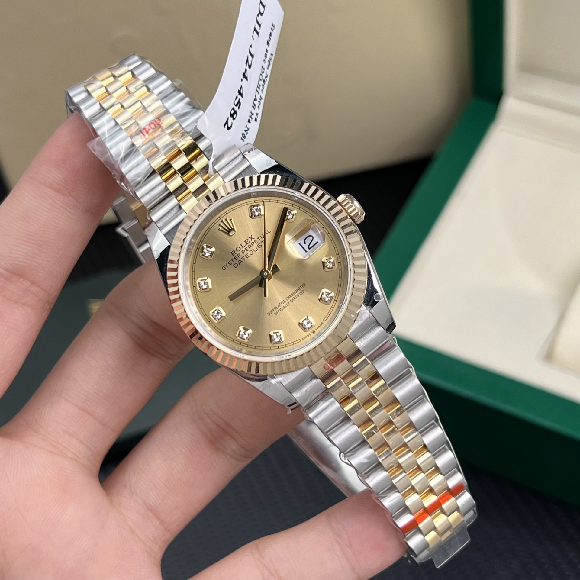 Rolex Replica 1:1 Watch DateJust Gold Wrapped Jubilee Strap GM Factory 36mm - Elite Watch Atelier