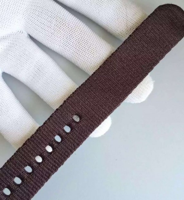 Replica Omega Speedmaster Moonwatch Apollo 11 45th anniversary Limited Brown Dial Nylon Strap - Top club