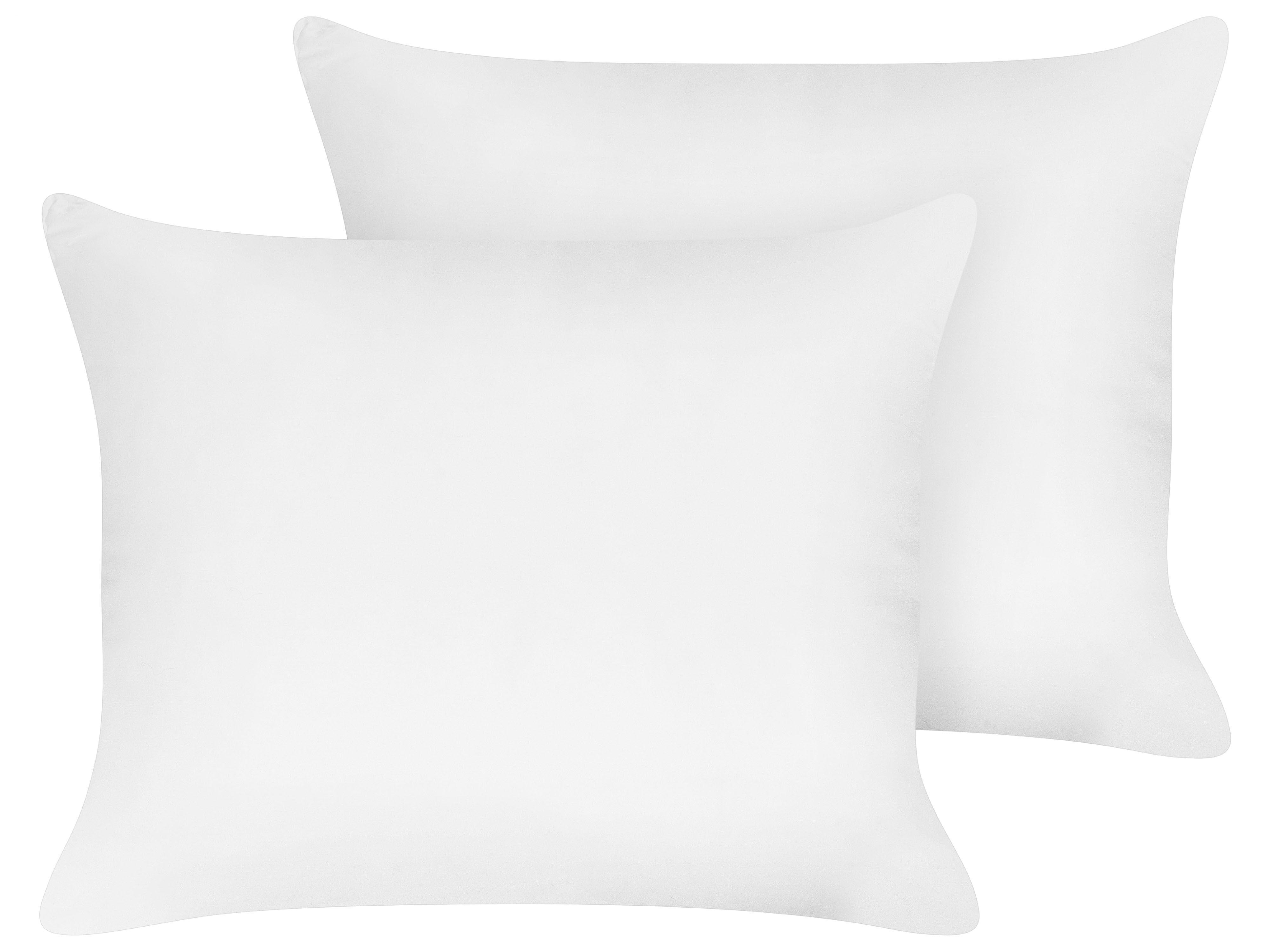 Set of 2 Pillows TRIGLAV High Polyester 50 x 60 cm White