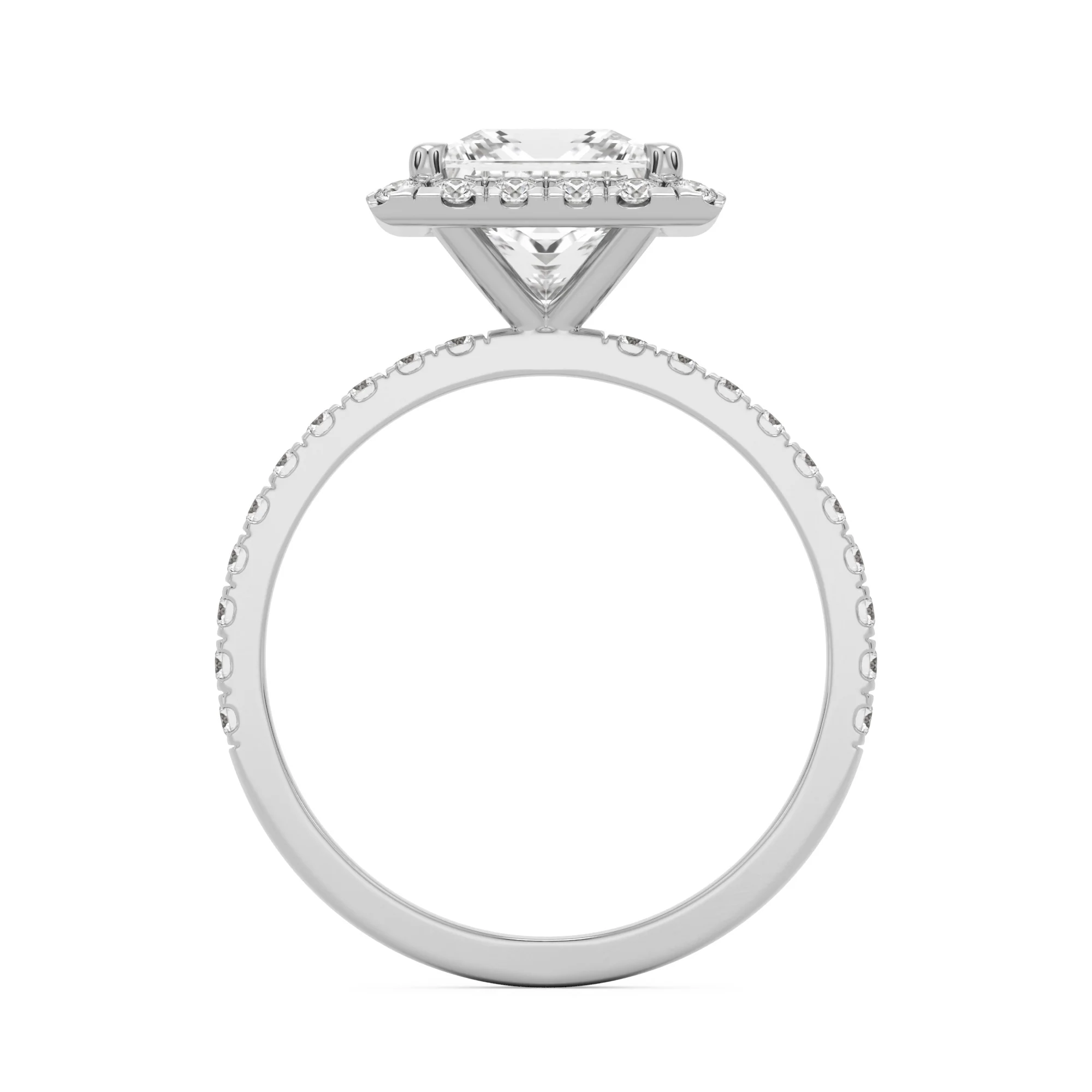 The Square Halo Pavé