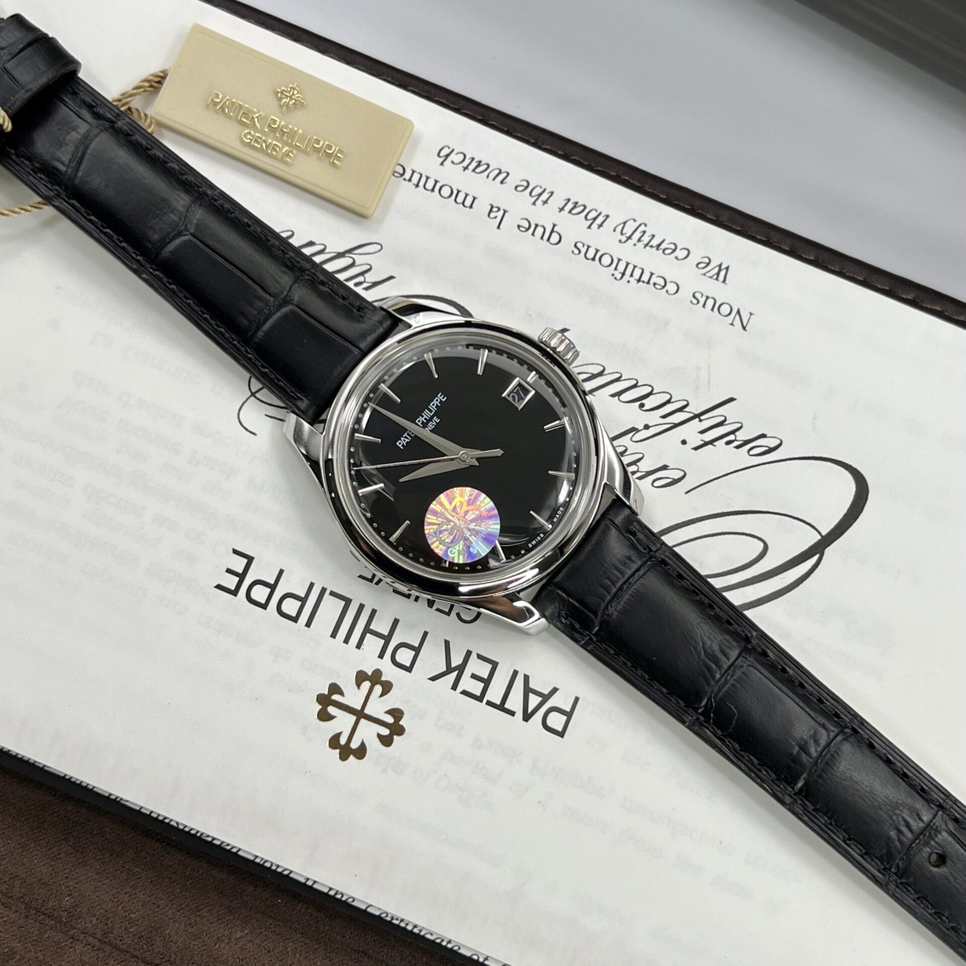 Patek Philippe Calatrava 5227G Replica 1:1 Watch Black GR Factory 39mm - Elite Watch Atelier