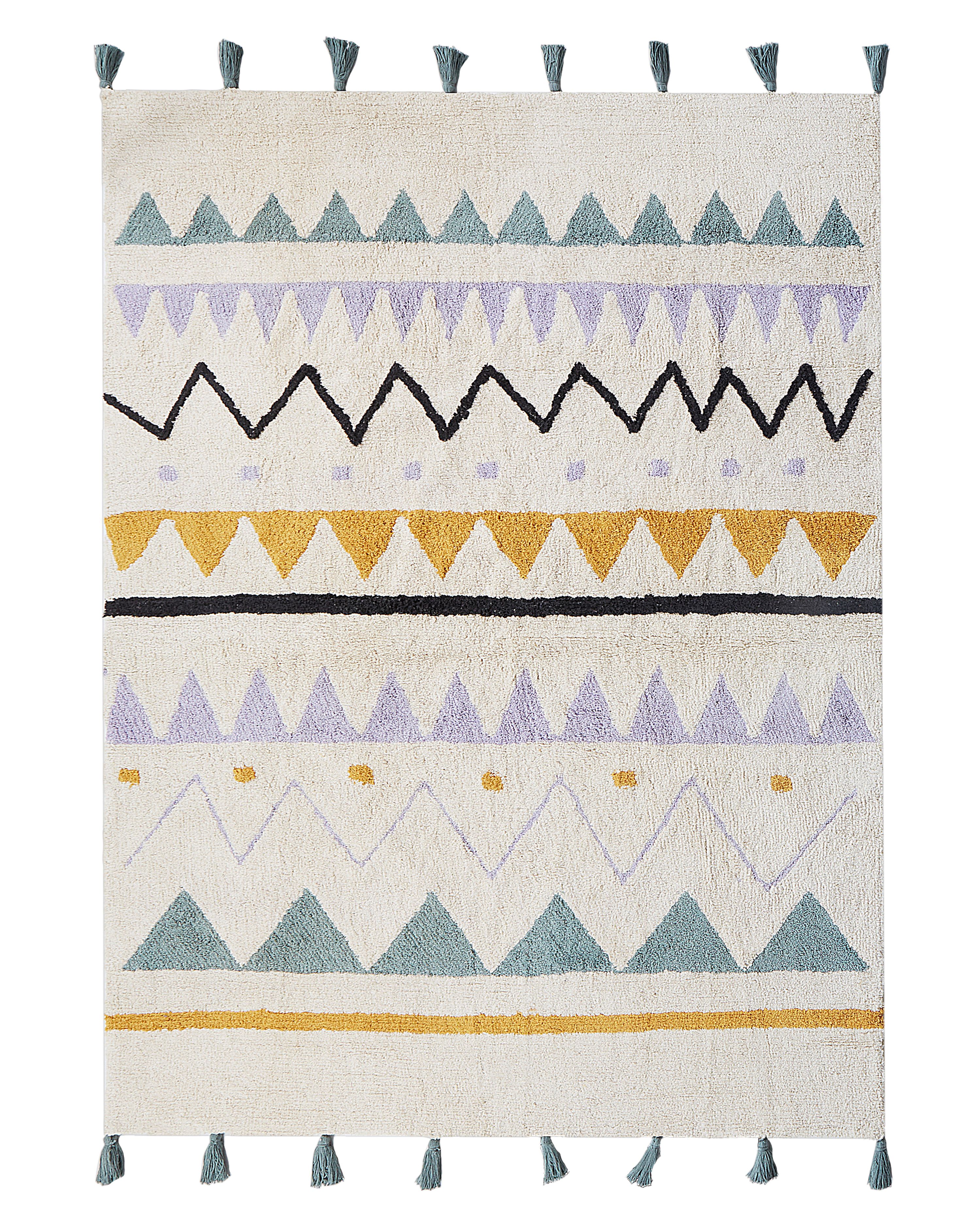 Kids Rug ZAYSAN Green 140 x 200 cm Cotton
