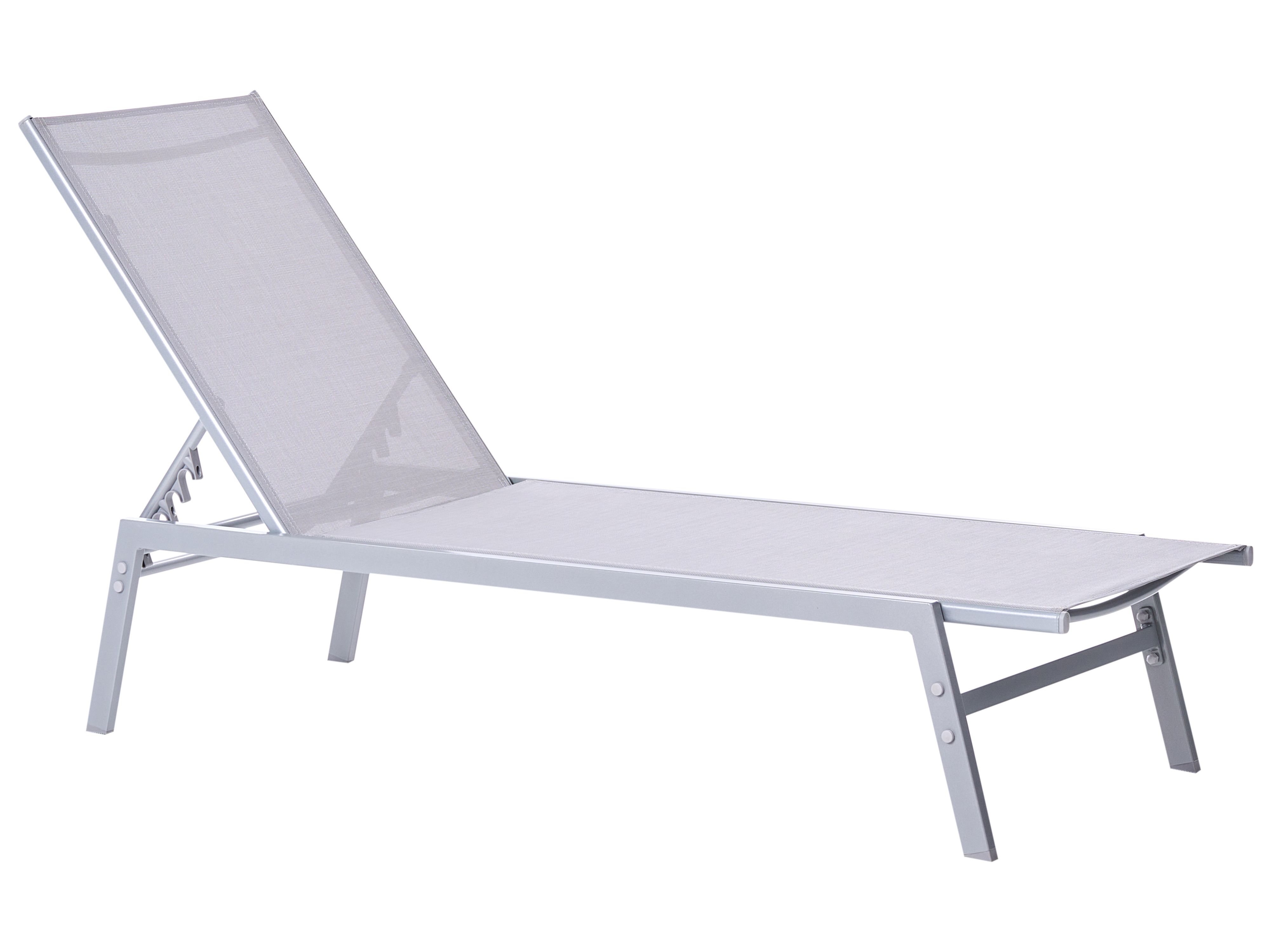 Sun Lounger NOLI Reclining Metal Grey