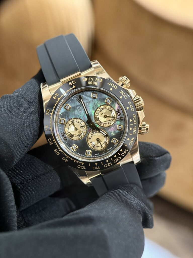 Rolex Daytona Replica Watch Purple Mother of Pearl Dial Moissanite BT Factory 40mm - Top club