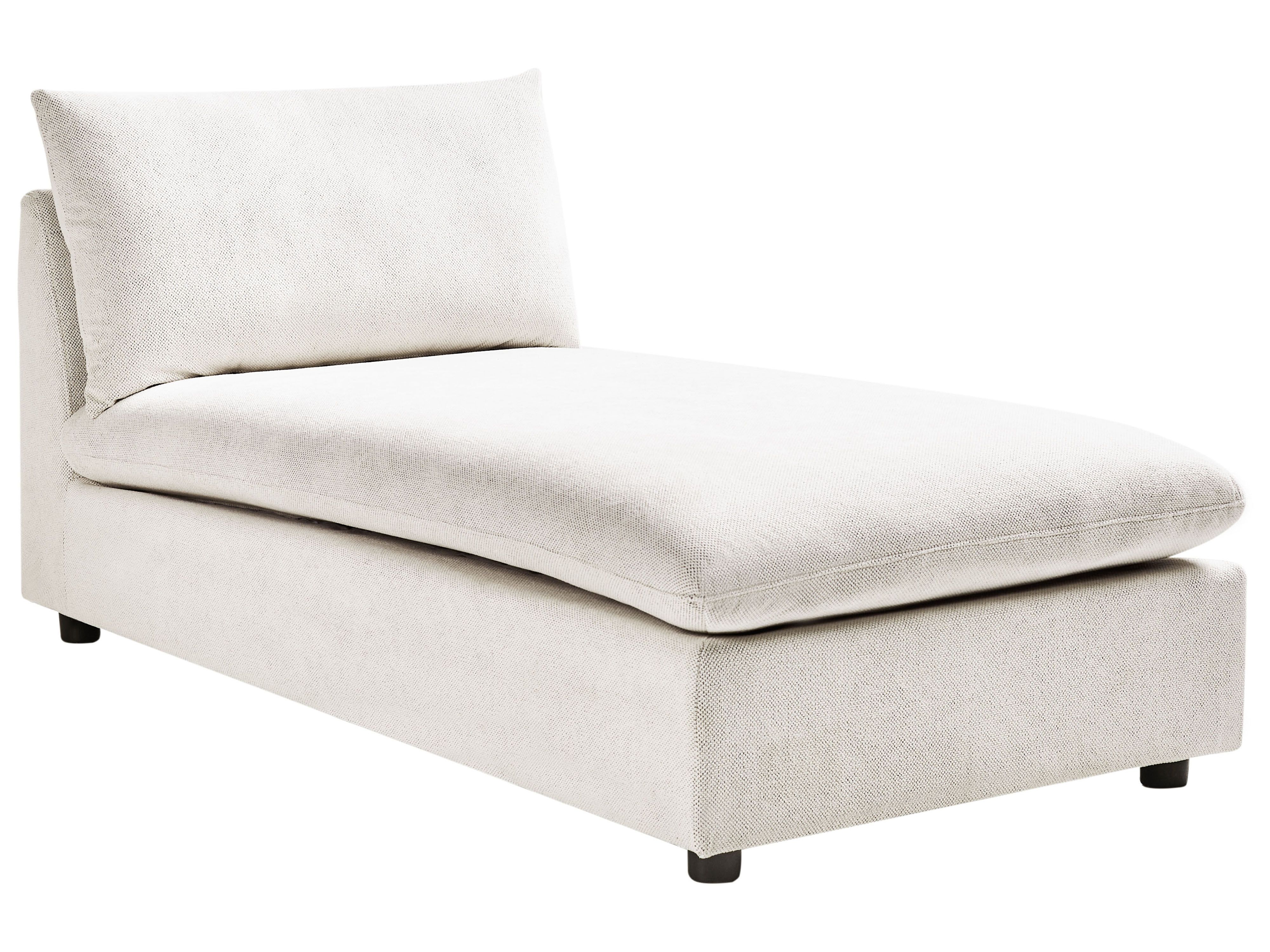 Chaise Longue VIZILLE Fabric Off-White