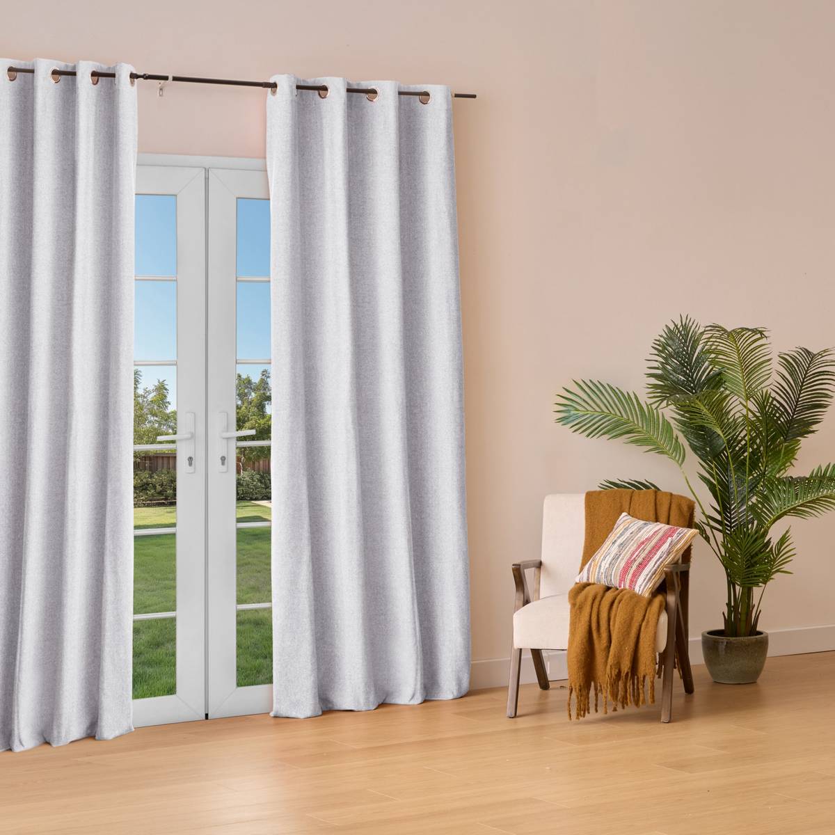 Insulating Curtain "Kys" Mineral Blue, 140x260 cm