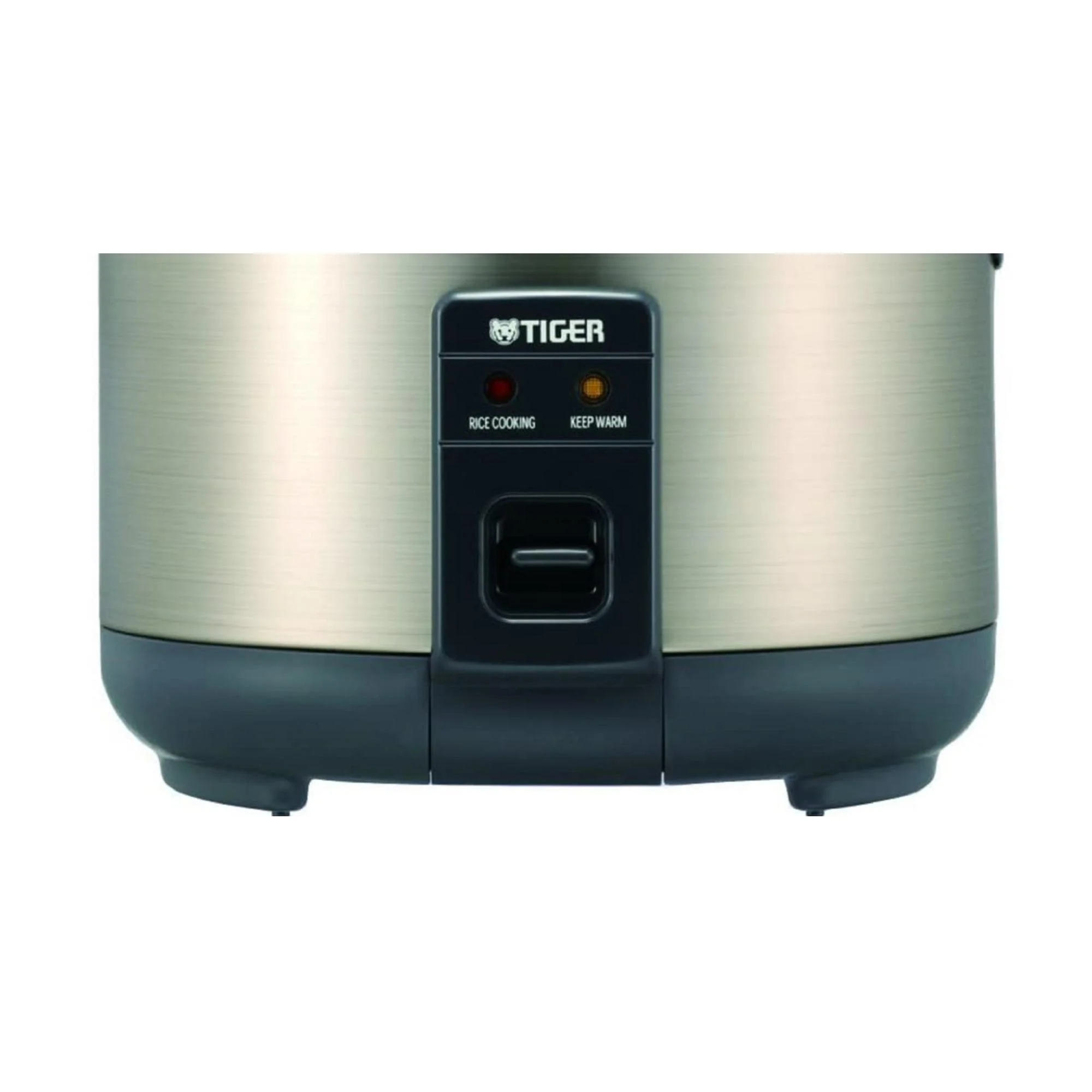 Tiger JNP-S10U 5.5 Cup Capacity White Rice Cooker with Spatula and Measuring Cup with Bowl and Spoon