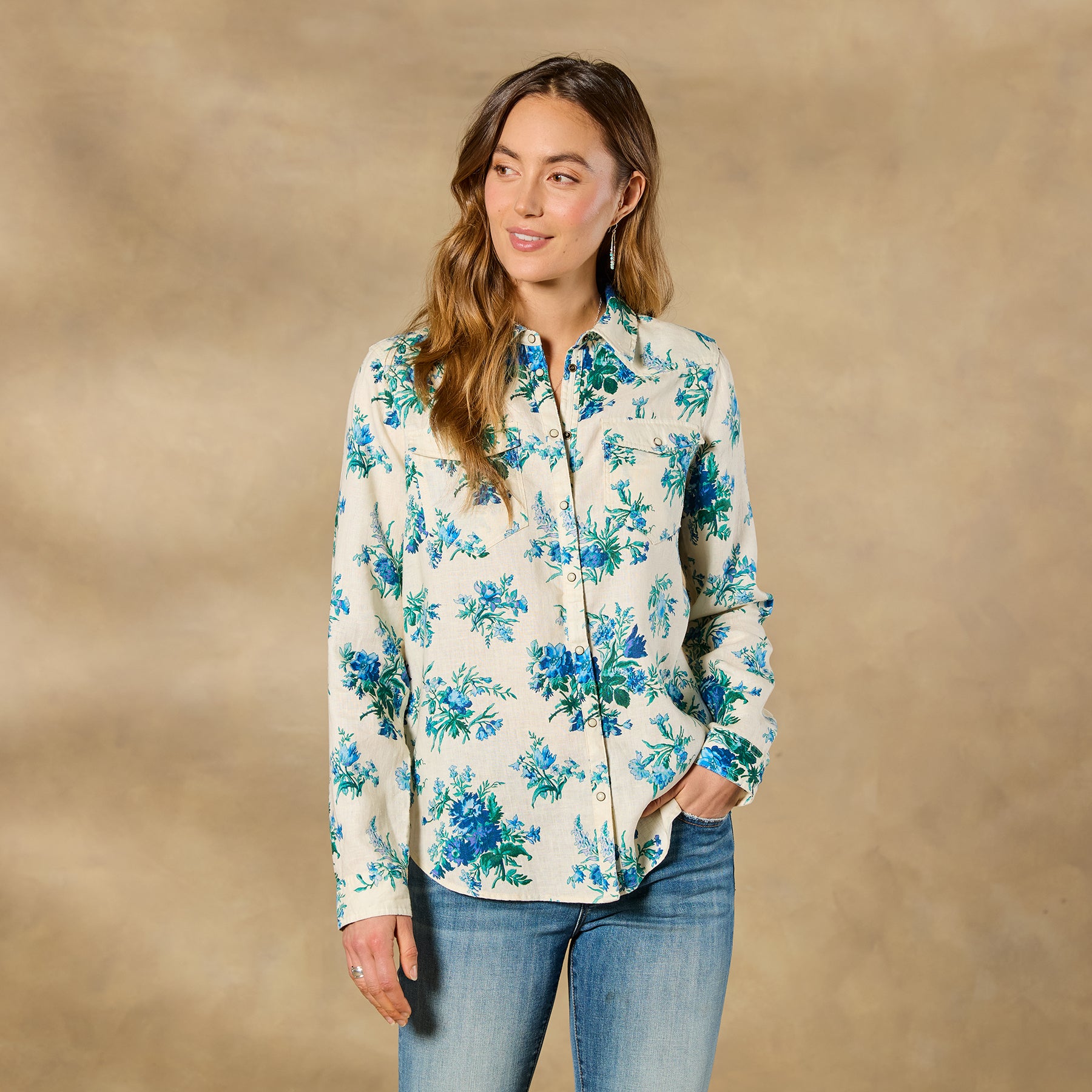 Willow Linen Floral Shirt - Sundance Clothing