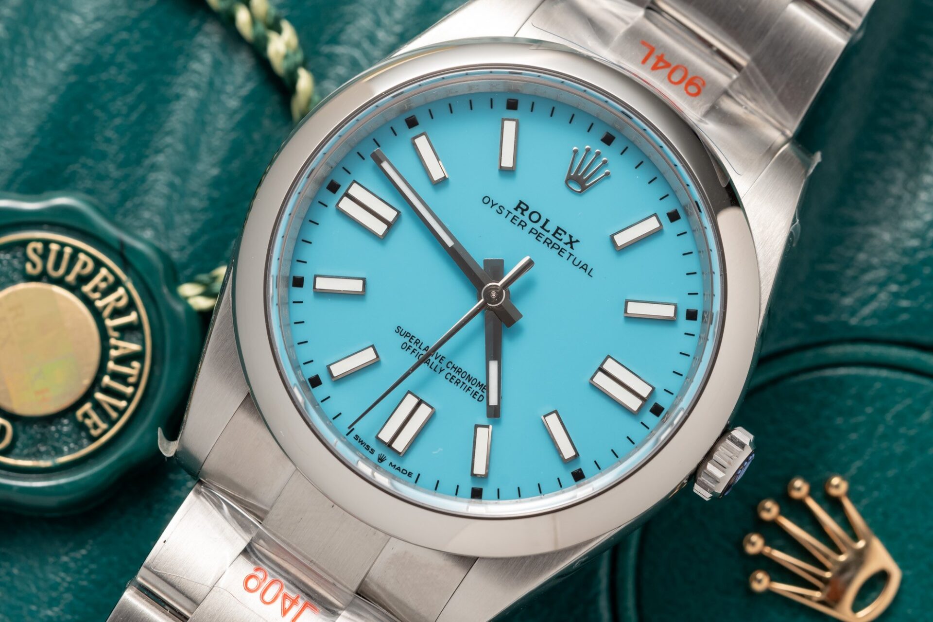 Rolex Replica 11 Watch Oyster Perpetual Ice Blue Dial King Factory 41mm - Top club