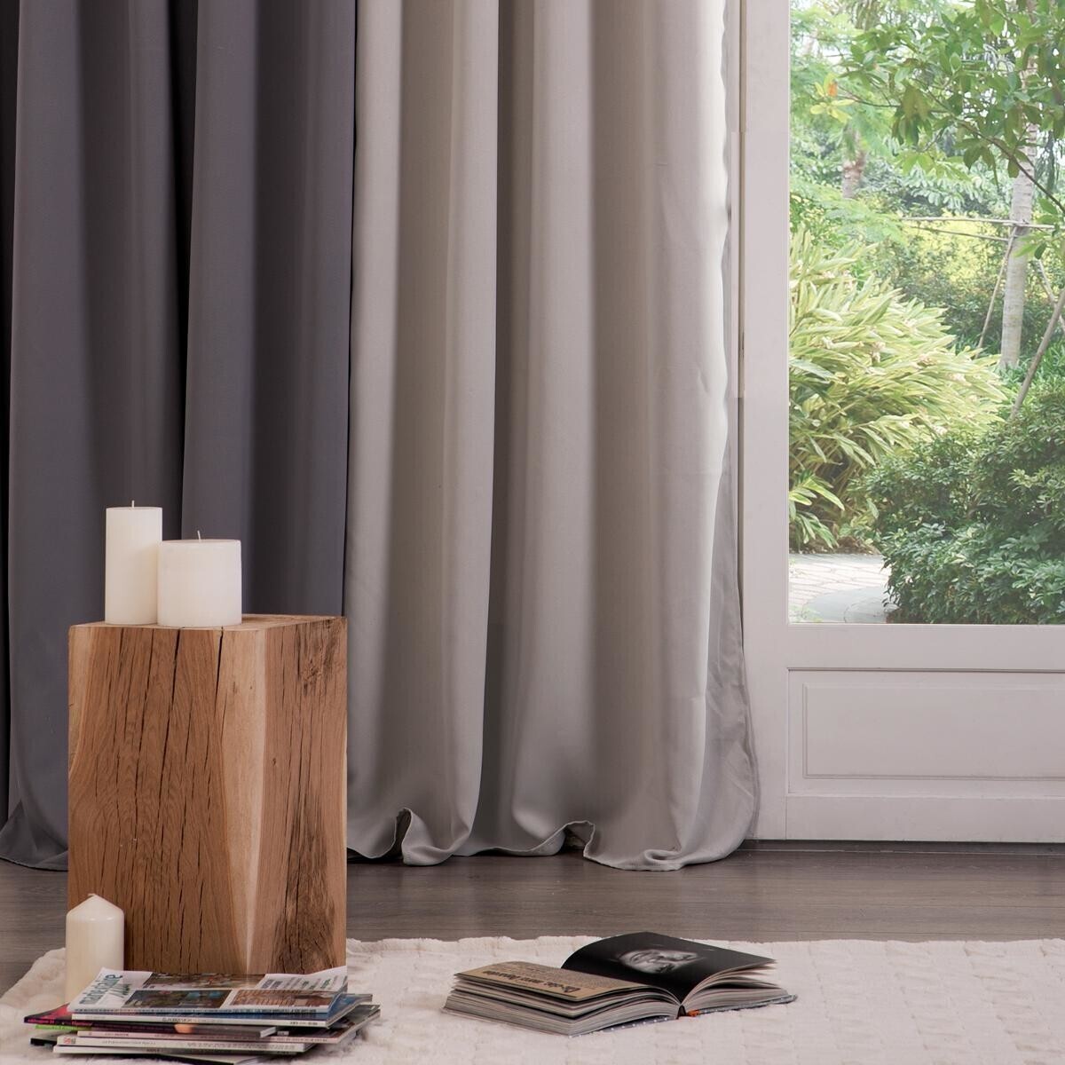 Blackout curtain Ivory white, 140x260 cm
